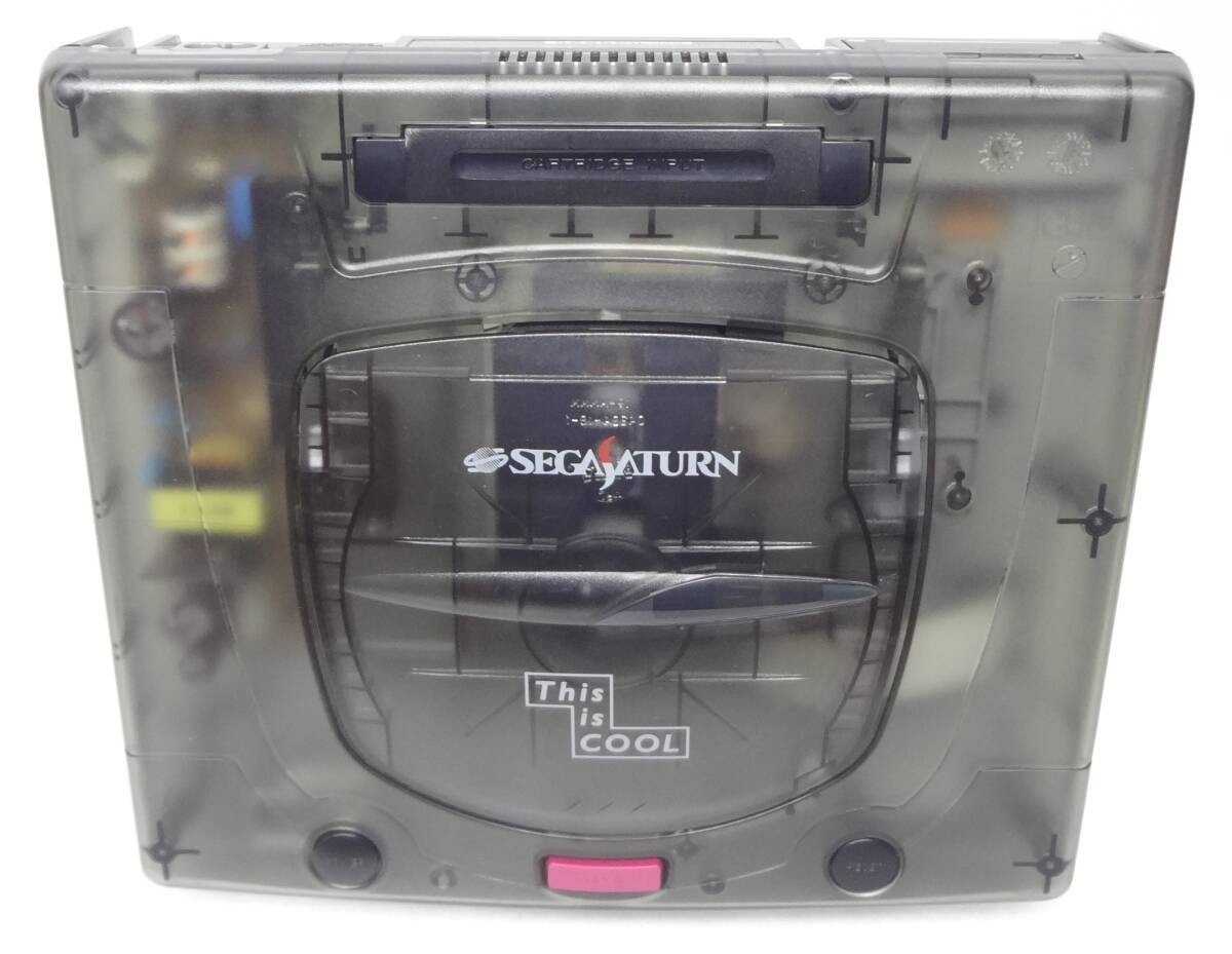 SEGA Saturn HST-3220 “This Is Cool” Clear Skeleton Black Limited Console