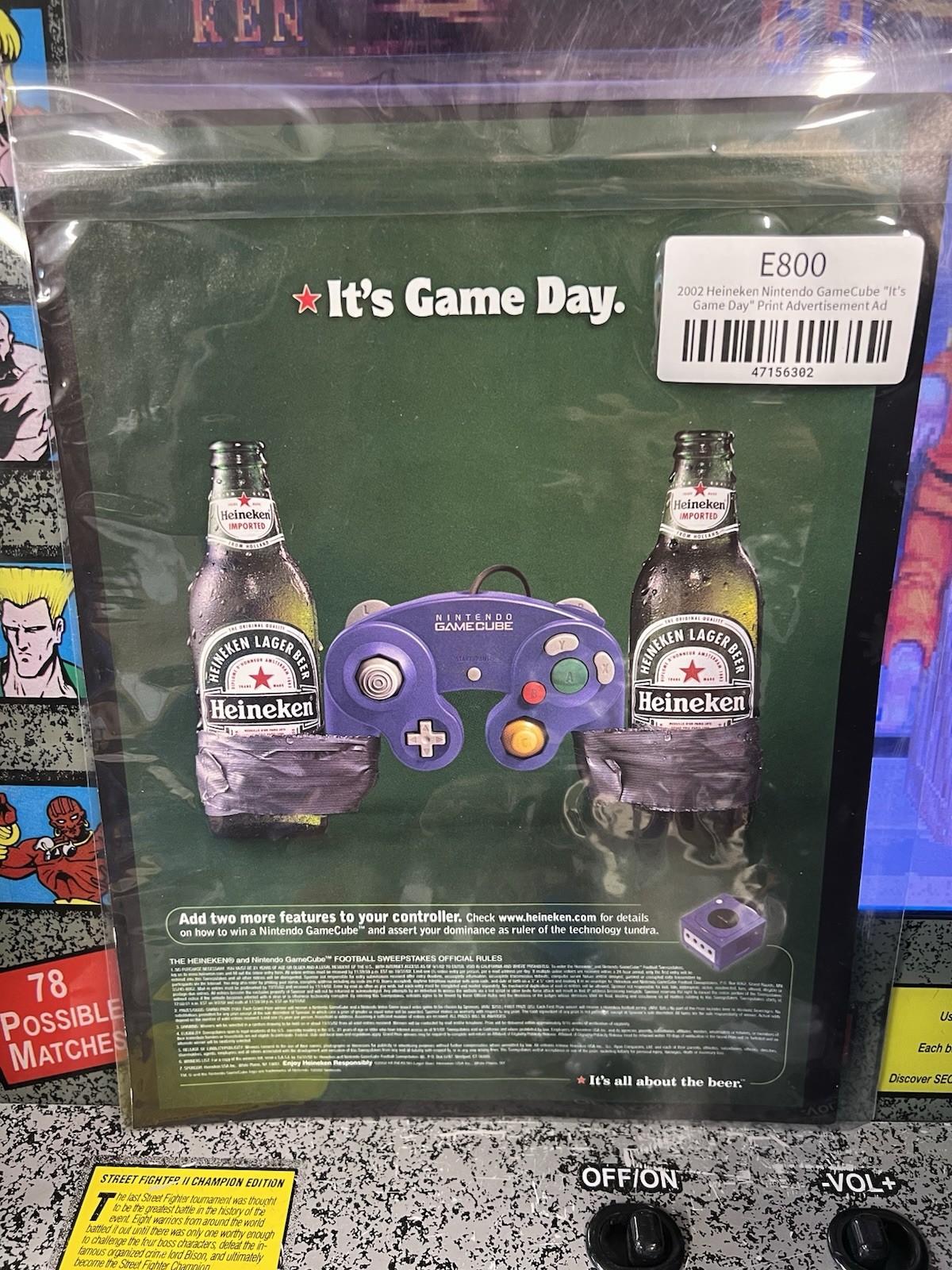 2002 Nintendo Heineken Gamecube Indigo Purple LE Console w/Box – Only 50 Exist!