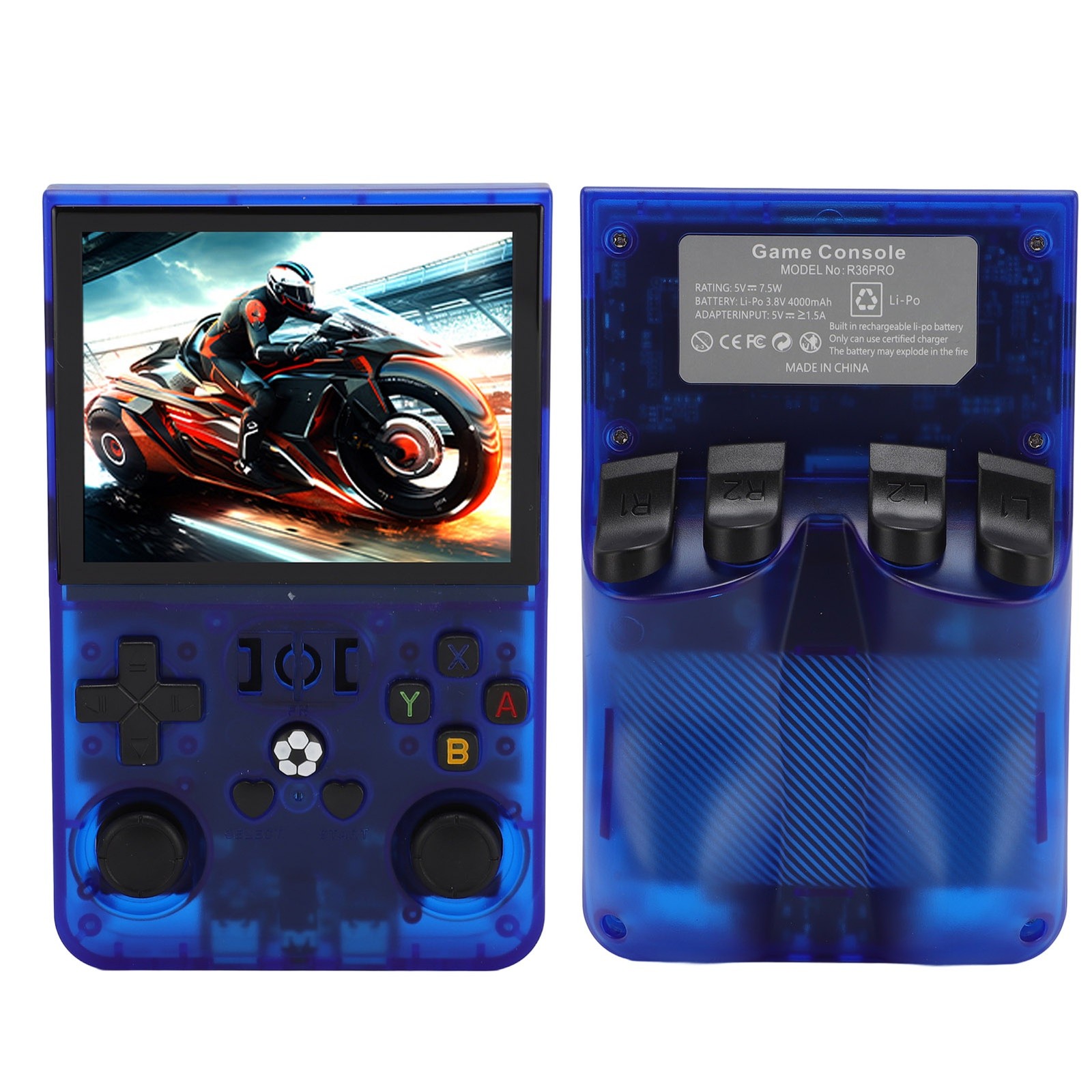 R36PRO Handheld Game Console 3.5 Inch IPS Screen 640×480 Open Source Game P YAKN
