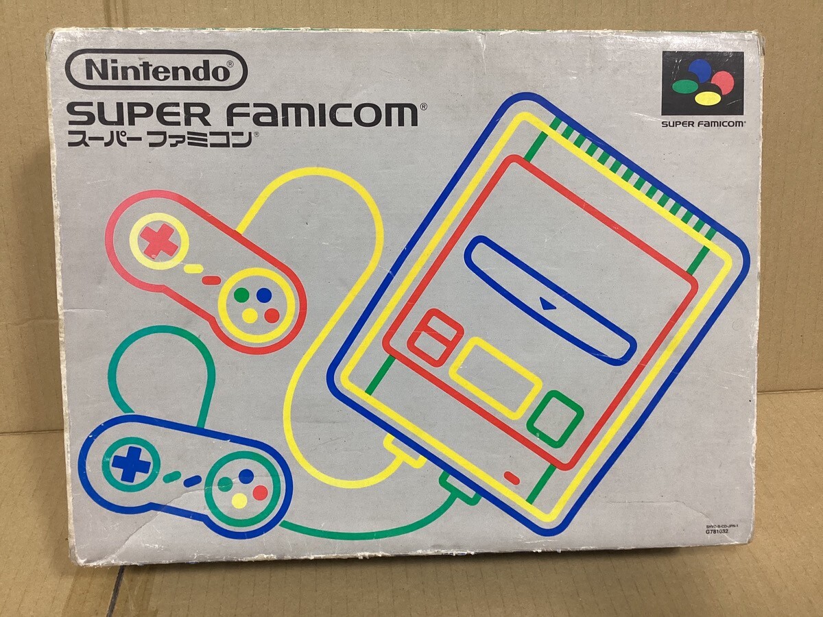 Nintendo Super Famicom SNES Console Original Box SHVC-001 Japan Ver. Working
