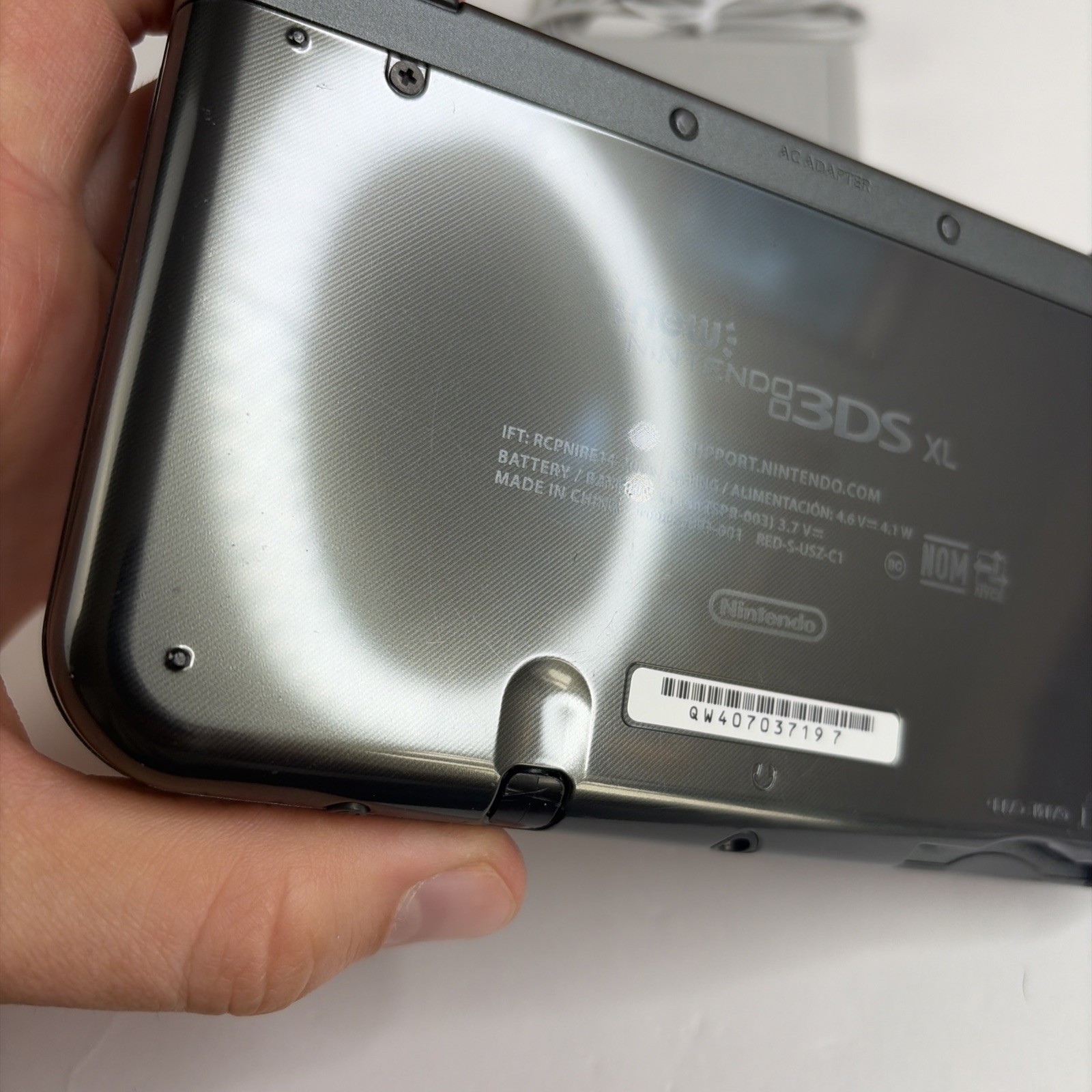 Clean! New Nintendo 3DS XL Gray Black Console Charger Stylus US Version