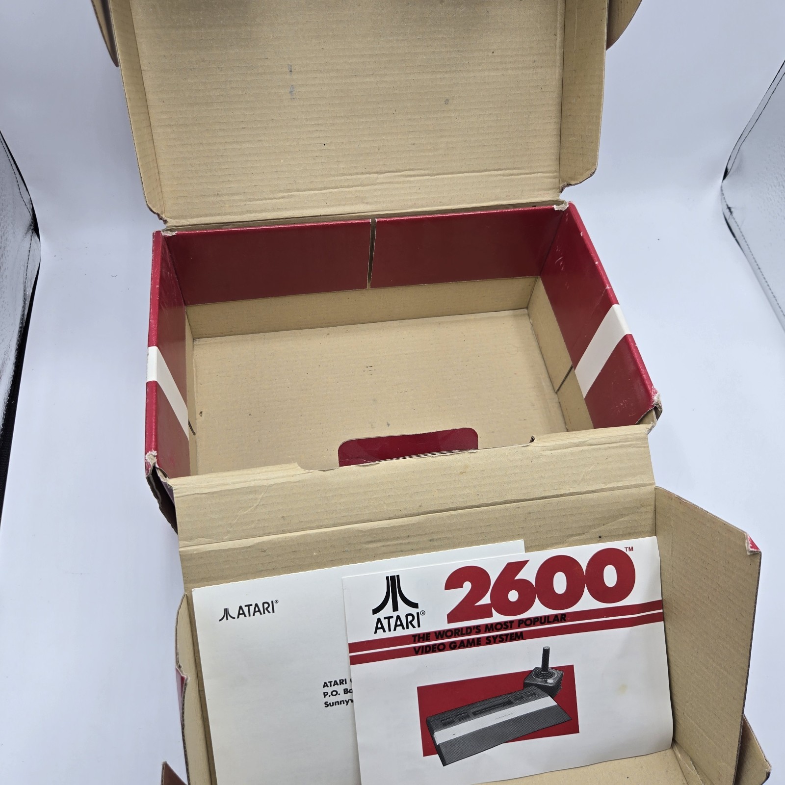 Atari 2600 Jr. Console BOX ONLY with manual and registration card 1987