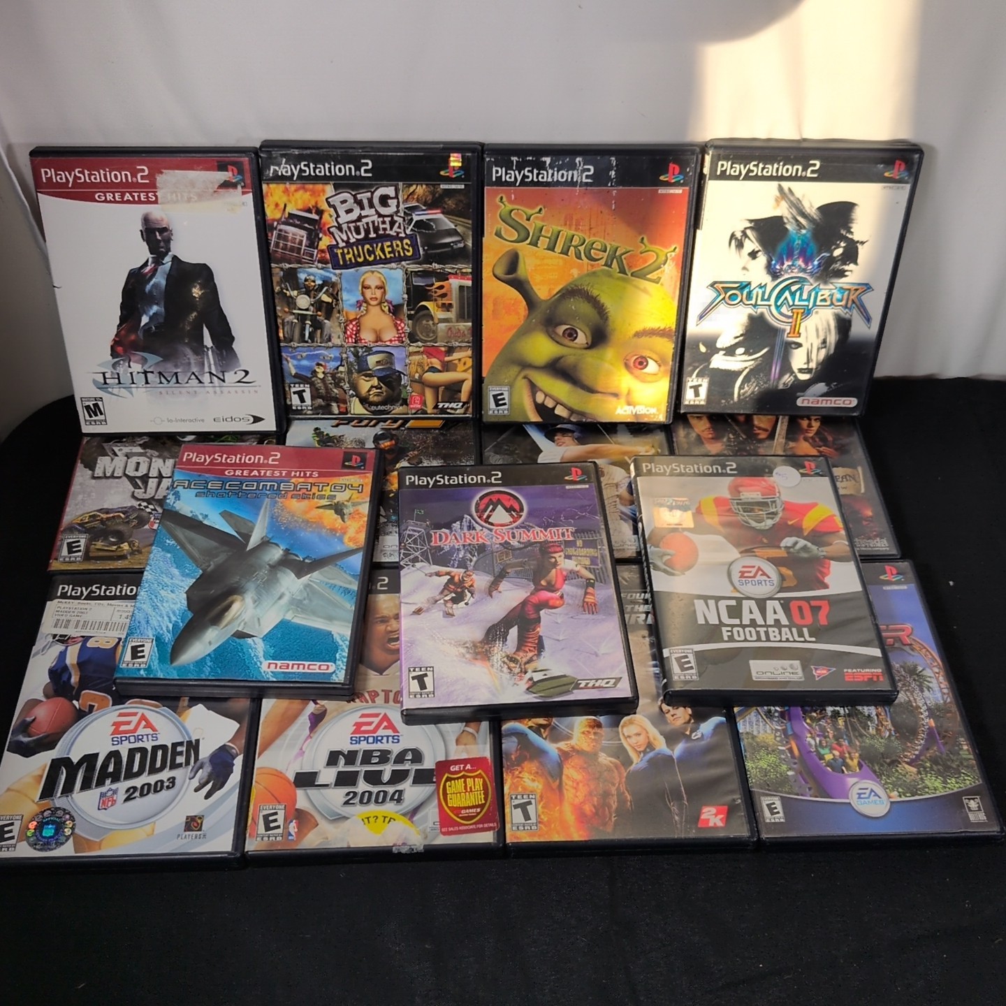 Sony PlayStation 2 PS2 Fat Console Bundle SCPH-39001 + 15 Games + 2 Controllers