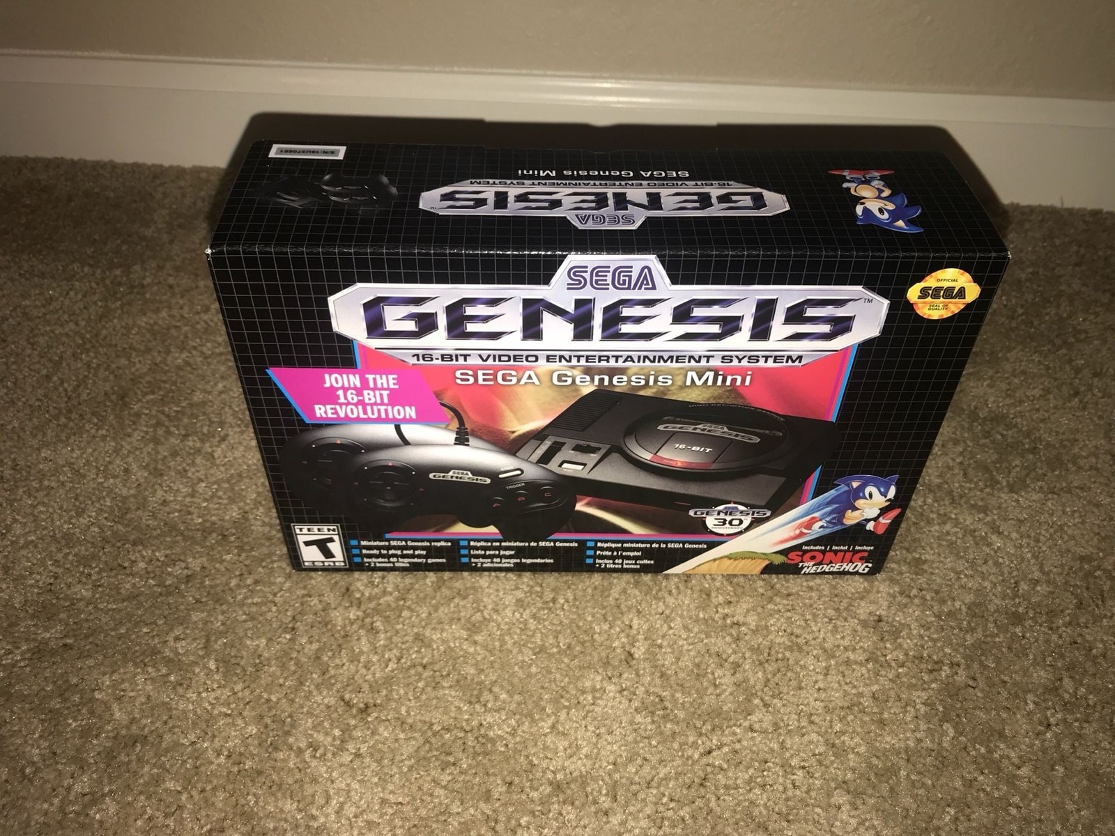 SEGA Genesis Mini Home Game Console – Black brand new