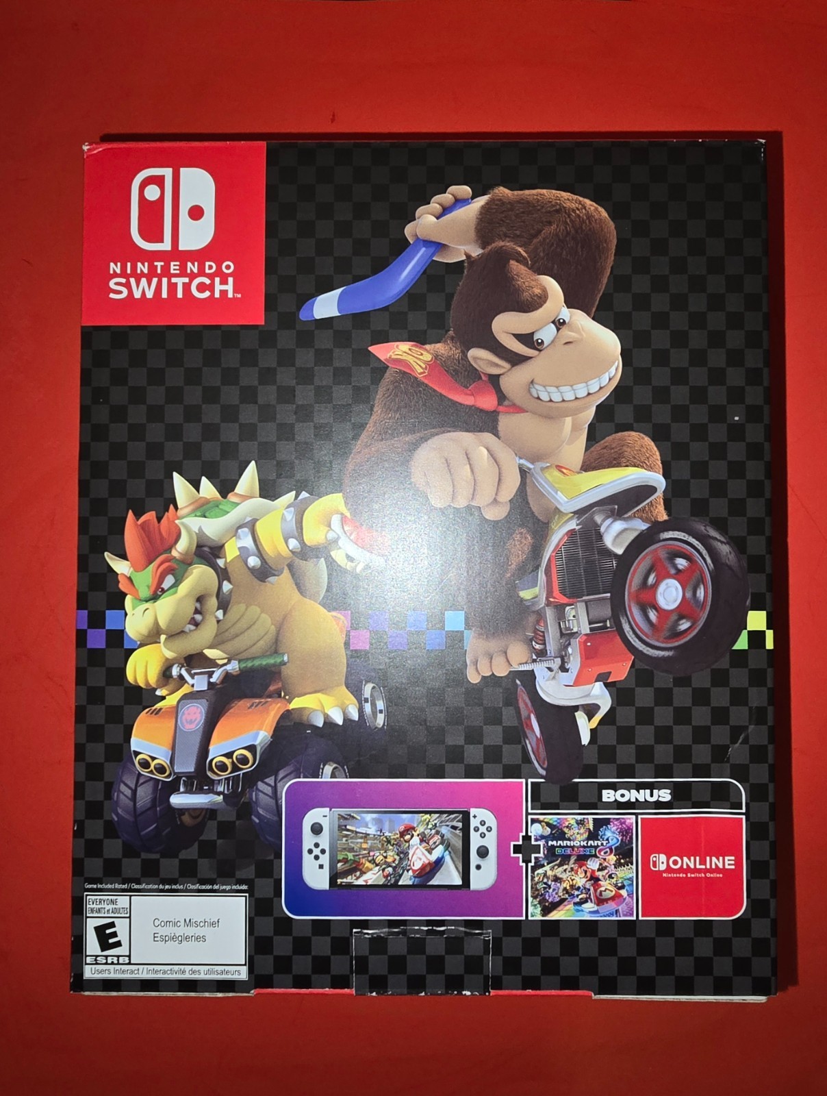 Nintendo Switch OLED Handheld Console White (64GB) Bundle w/Case, SD Card *READ