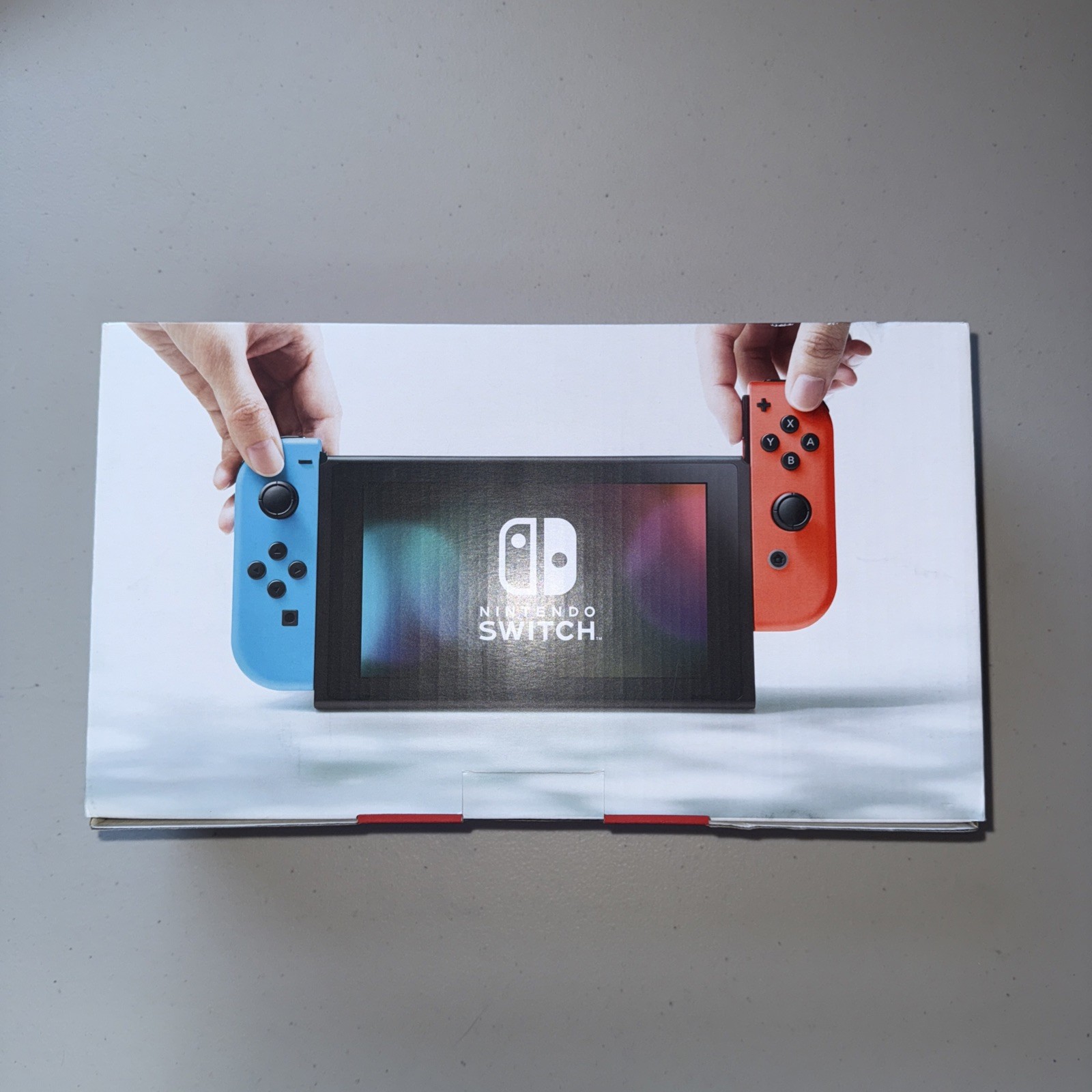 Nintendo Switch 32GB Gray Console Neon Red and Neon Blue (BOX AND INSERT ONLY