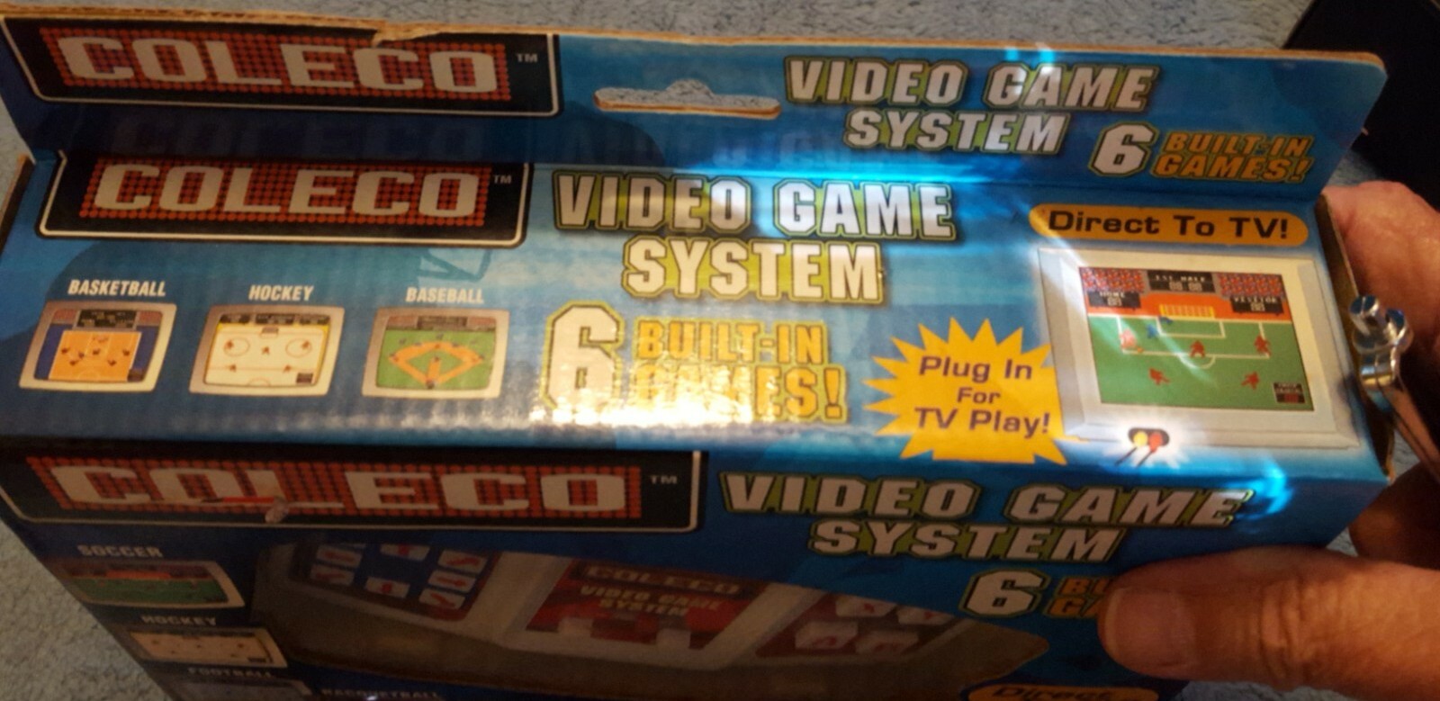 2005 Coleco Video Game System 6 Built-In Games Plug & Play – Batteries 5+ NIB