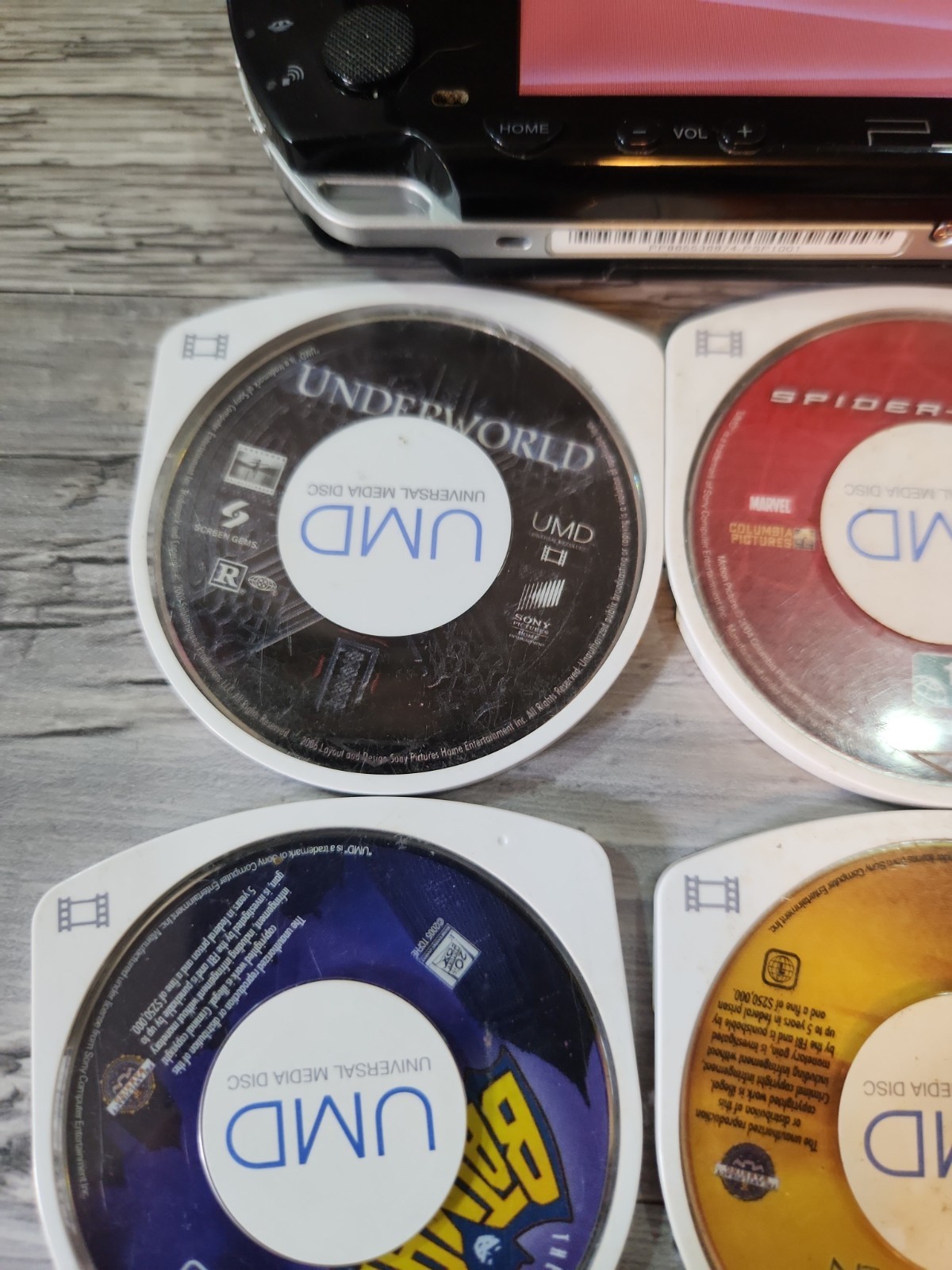 Sony PSP 1001 Handheld Console With Games Movies Cases Charger 4gb Memory