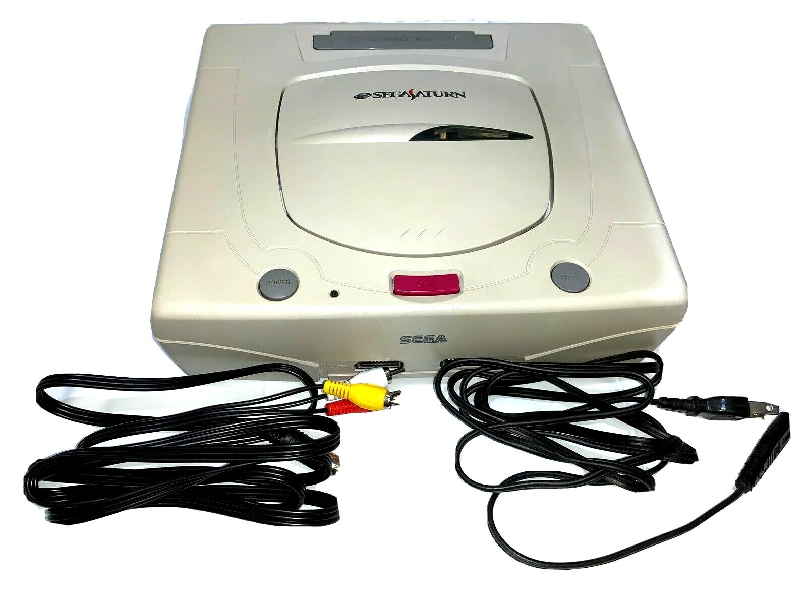 Sega Saturn WHITE Console Tested System HST-3220 JAPAN “NTSC-J” clean up inside