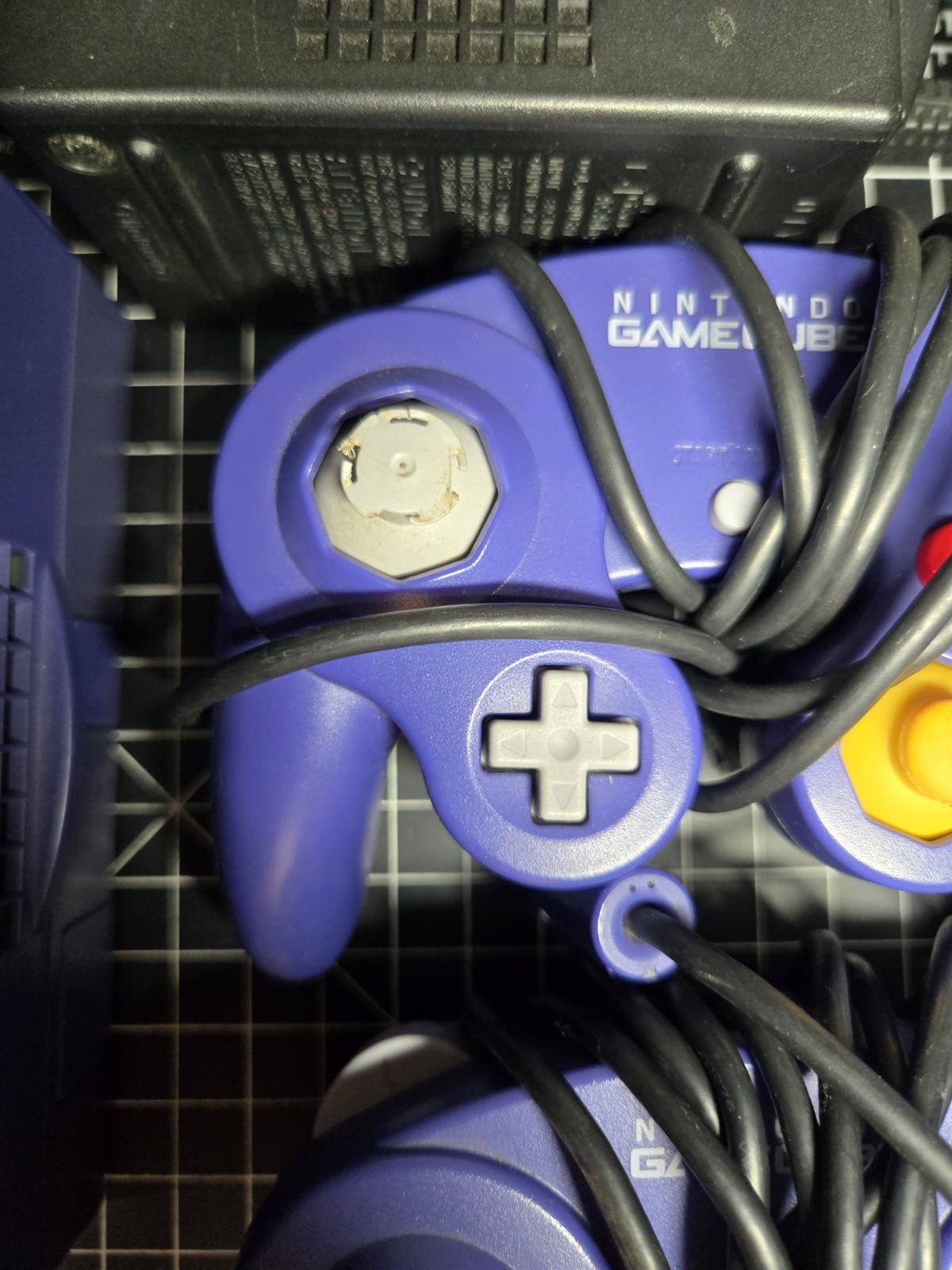 Nintendo Gamecube Indigo Purple – Console DOL-001 W/ OEM Power Supply & AV Cable