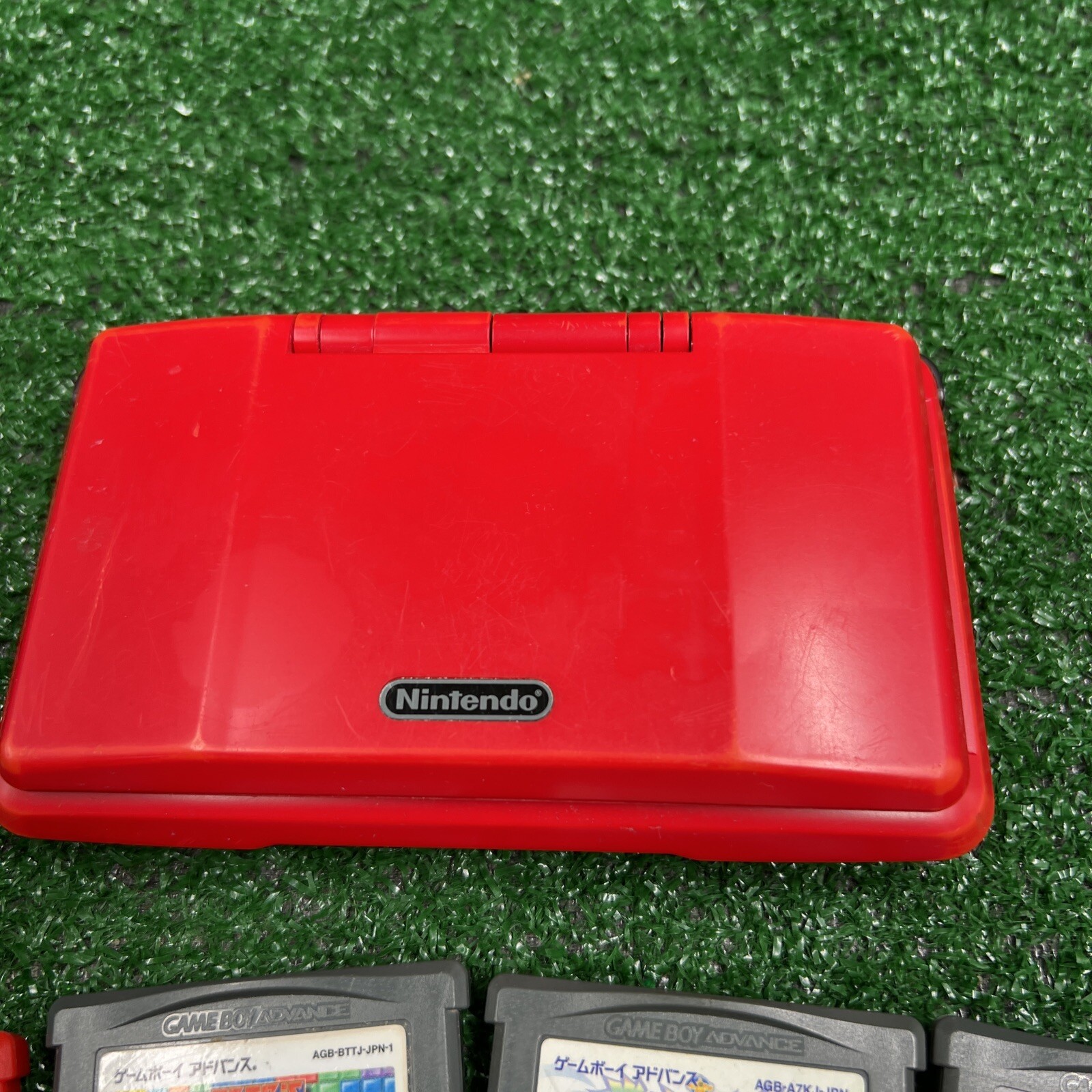 Nintendo DS NTR-001 Japan Import Lava Red Tested Working 14 Import Game