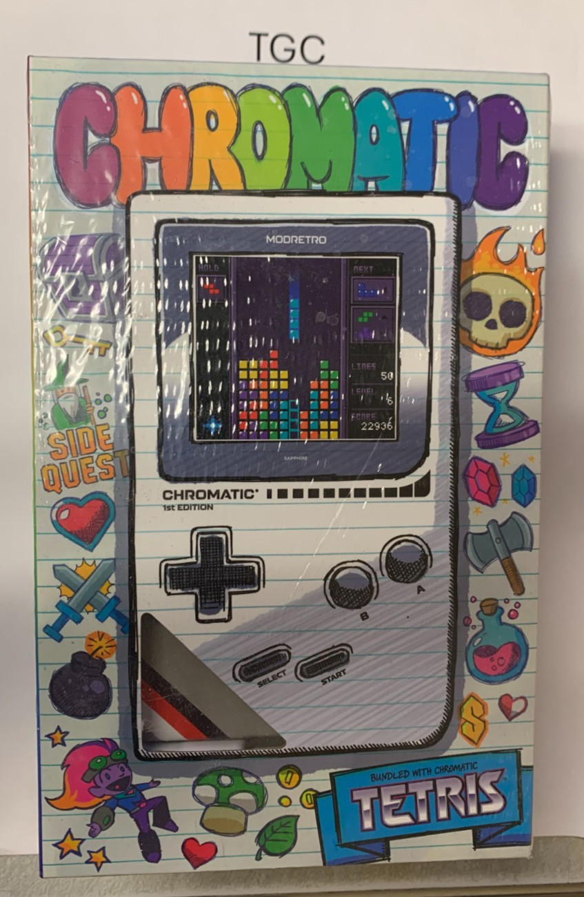 ModRetro Chromatic (1st Edition) GameStop Exclusive Grey – Rechargeable Battery