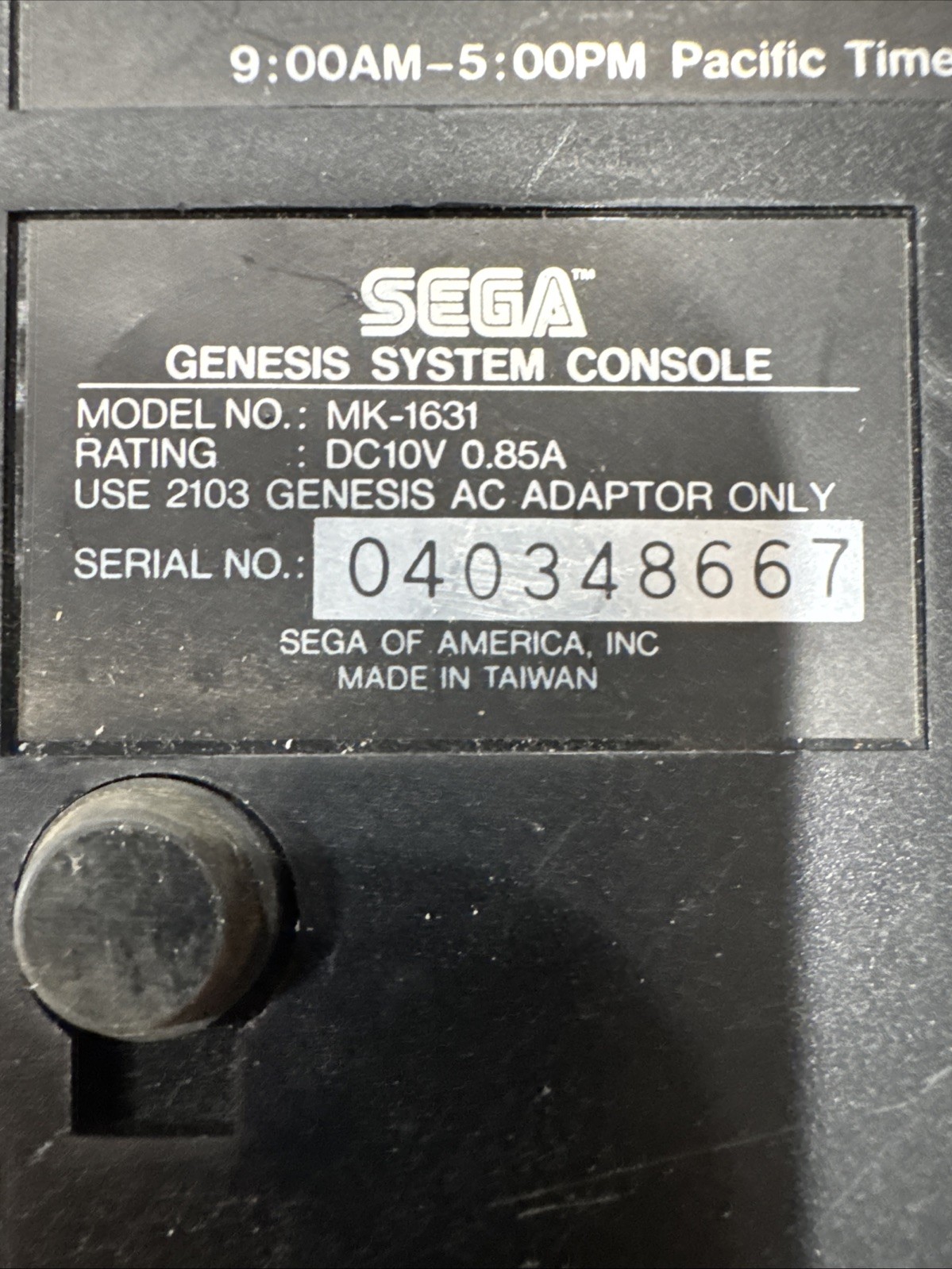 Sega Genesis Model 2 (MK-1631) Console Only Good Condition UNTESTED