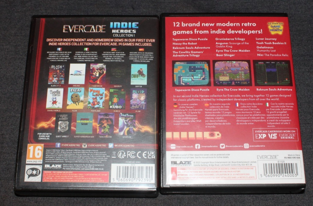 Evercade Console, 9 Games, Intellivision, Indie Heroes, Gaelco Acrade AO4079461