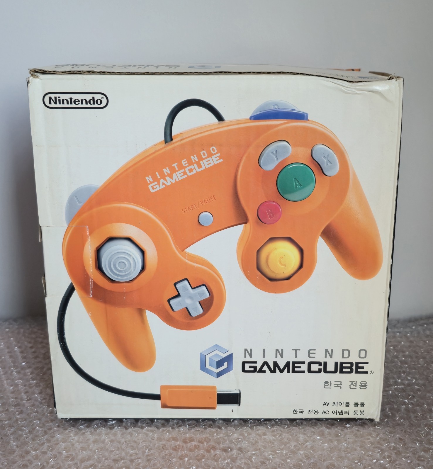 Korean Orange Nintendo Gamecube Console Boxed Rare Korea Version NGC