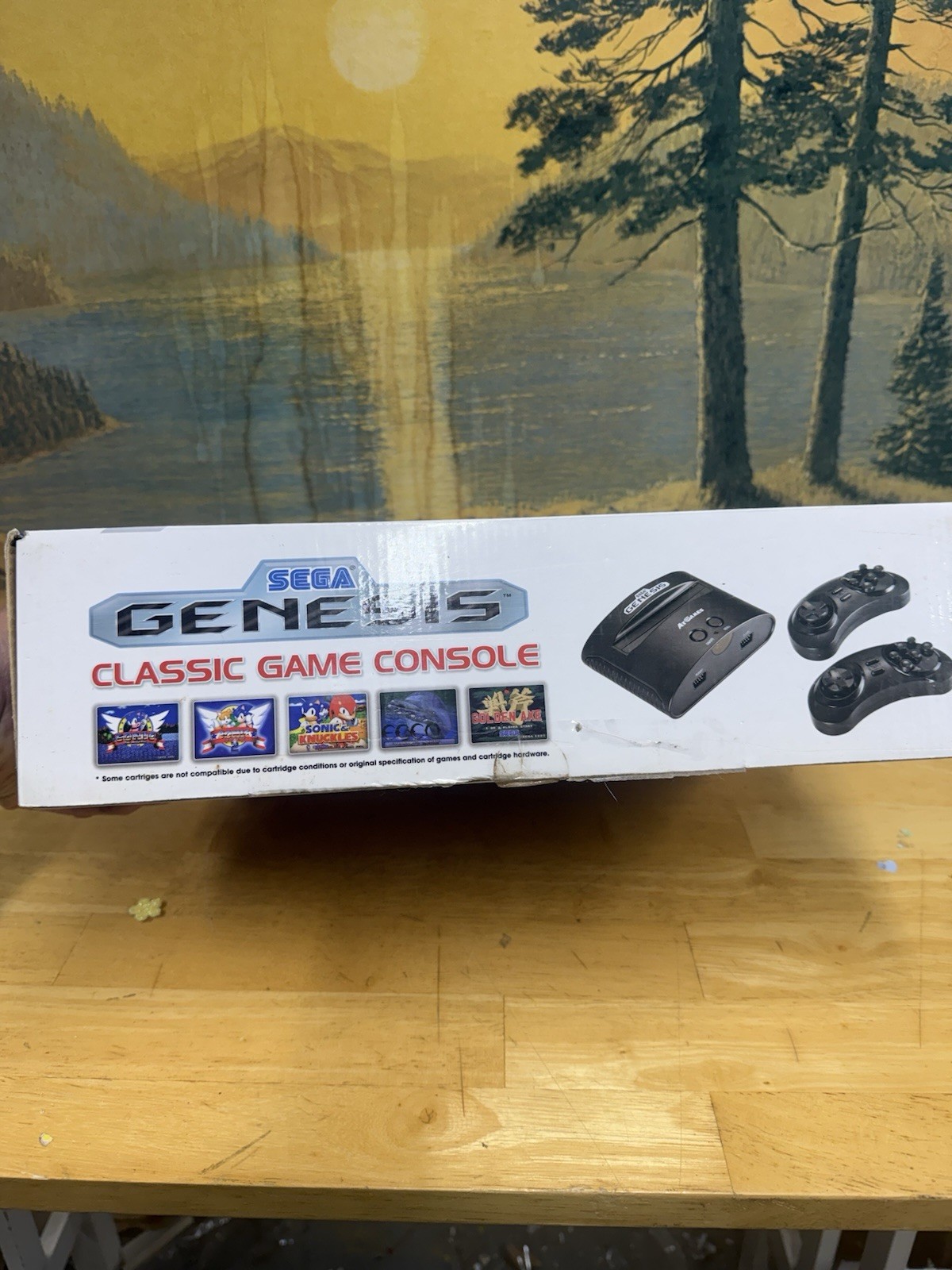 SEGA GENESIS AtGames Classic Game Console 80 Games W/ 2 Controllers Tested