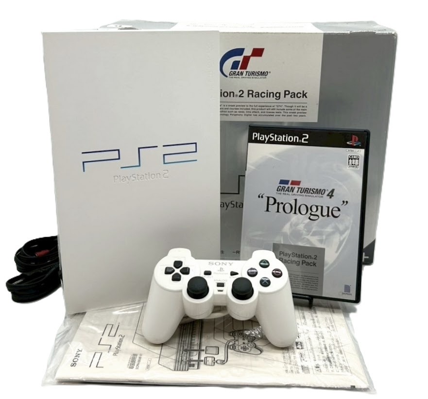 SONY Playstation2 PS2 Racing Pack Console SCPH-55000 GT W/Boxed NTSC-J #434
