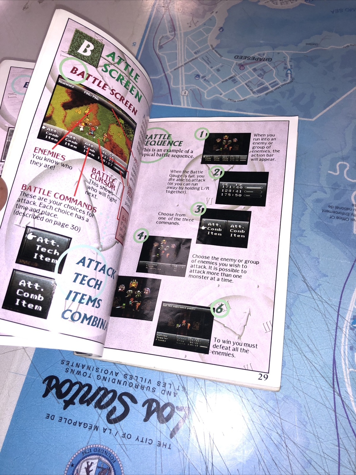 CHRONO TRIGGER SUPER Nintendo Instruction Booklet Manual ENGLISH / SNES