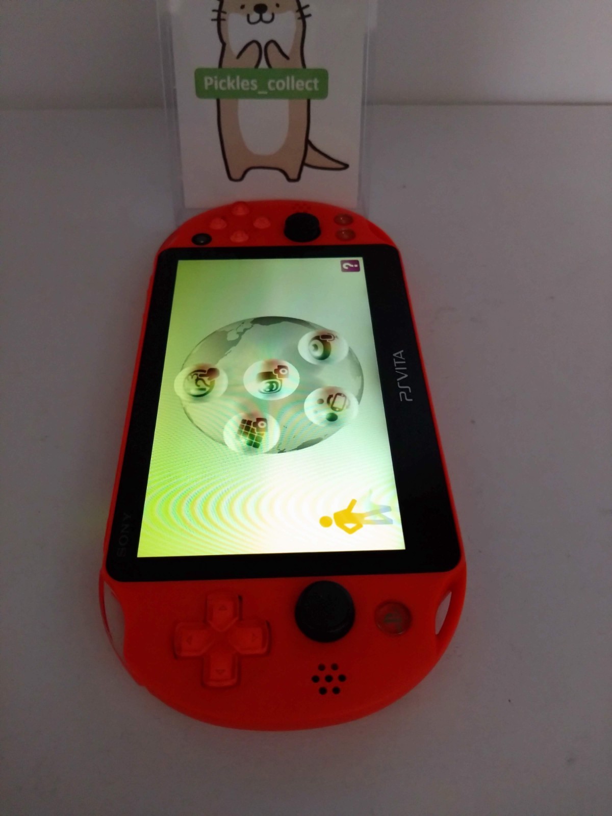 PS vita Neon Orange PCH-2000 ZA24 Console only Wi-Fi PSV Tested Sony 0529J