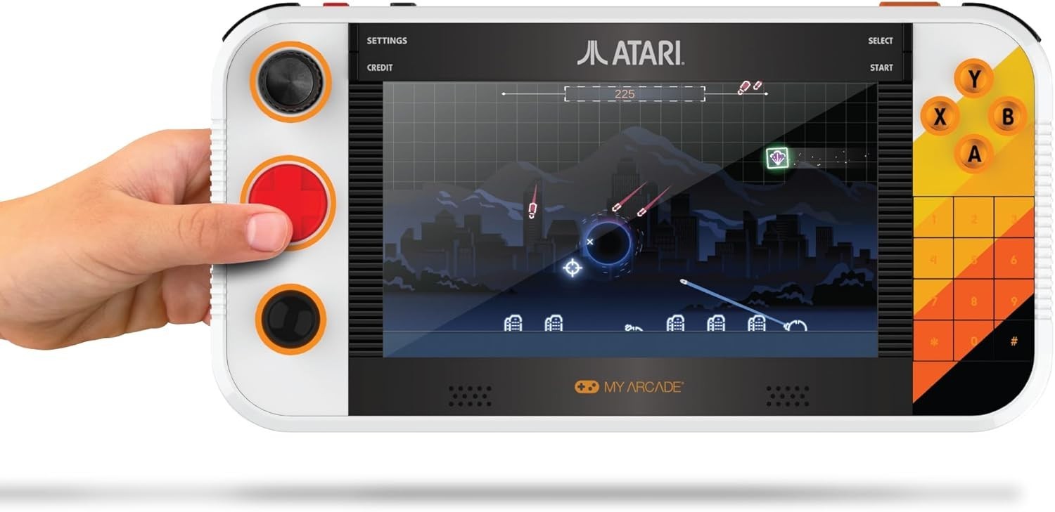 Atari Gamestation Go: Rechargeable Battery, Over 200+ Preloaded Retro Video G…