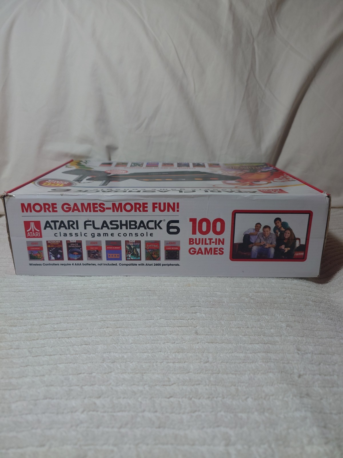 Atari Flashback 6 Classic Game Console 100 Built-In Games with Wireless Controls