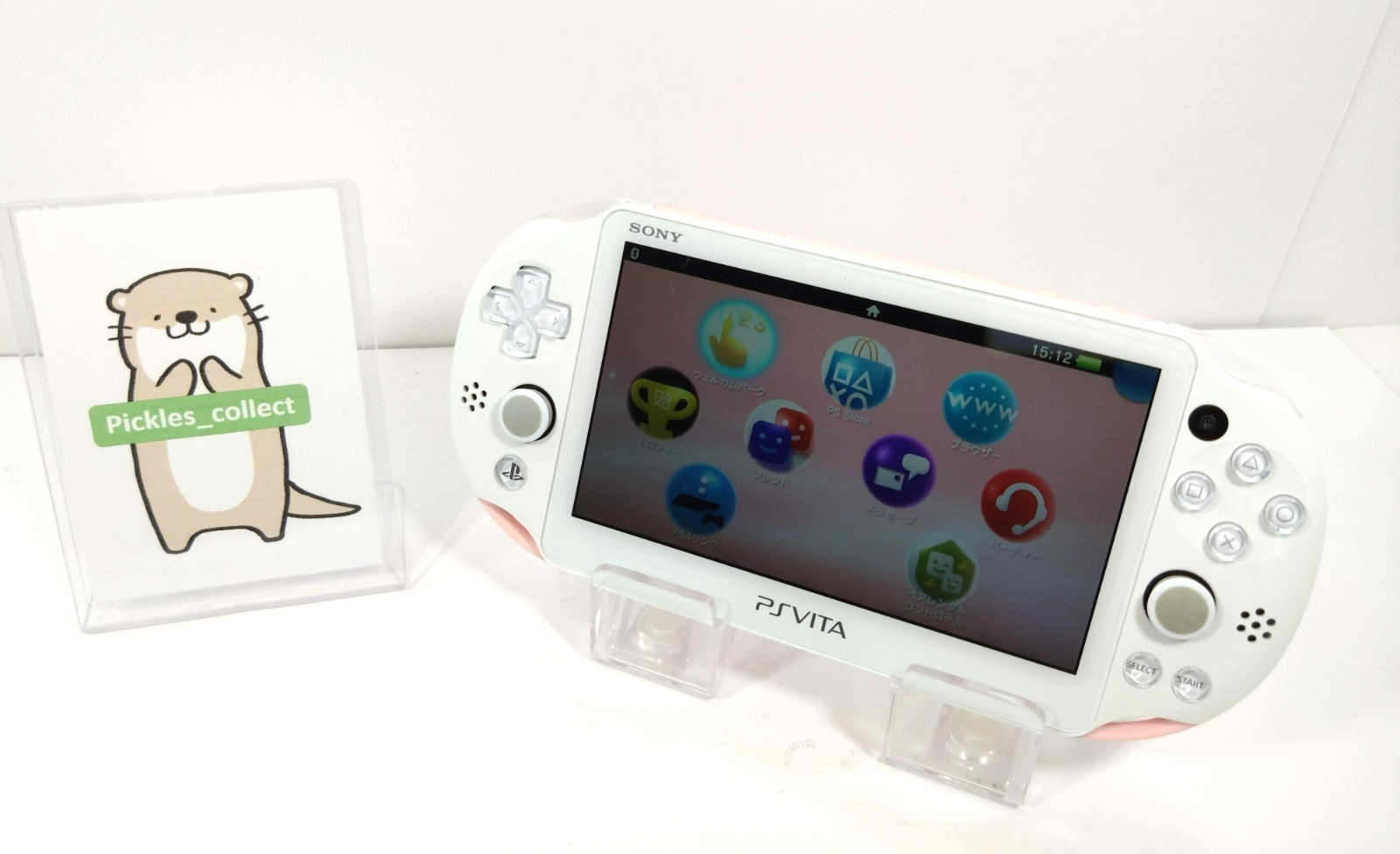 PS Vita Light Pink White Console only PCH-2000 ZA19 Wi-Fi PSV Tested 0528D