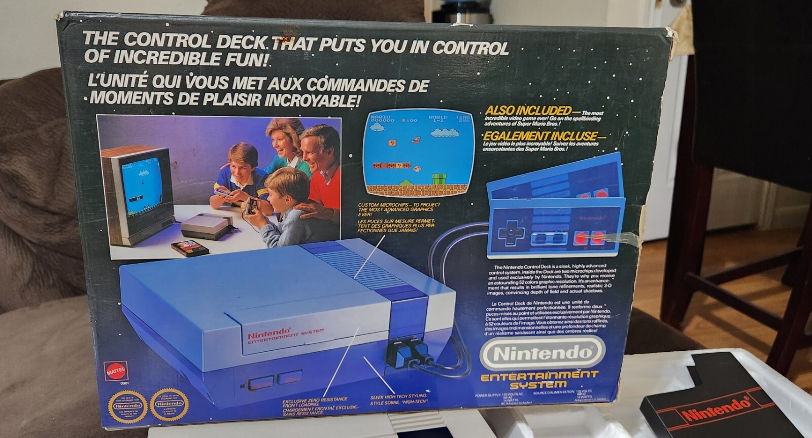 Nintendo Control Deck Original Box DUAL 2X CHARLES MARTINET SIGNATURE CIB PSA