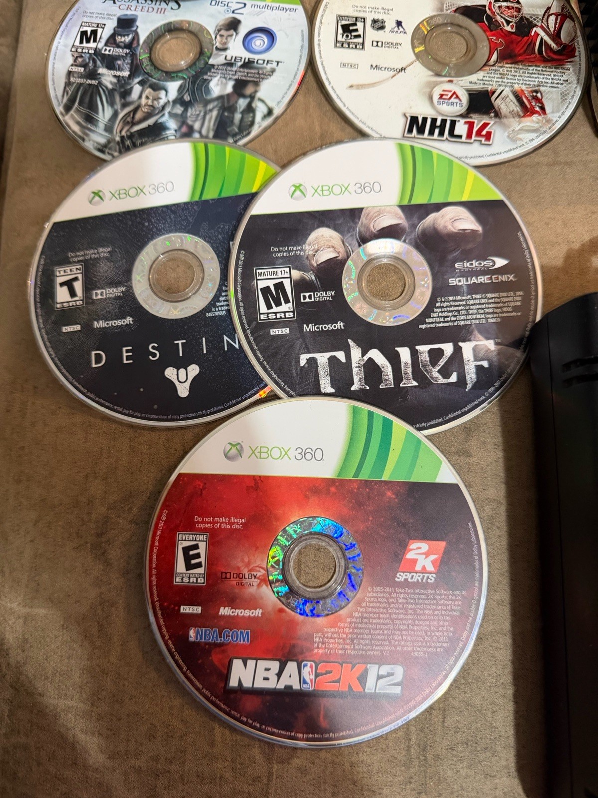 Xbox 360 Slim Console 250GB Bundle Tested Cleaned