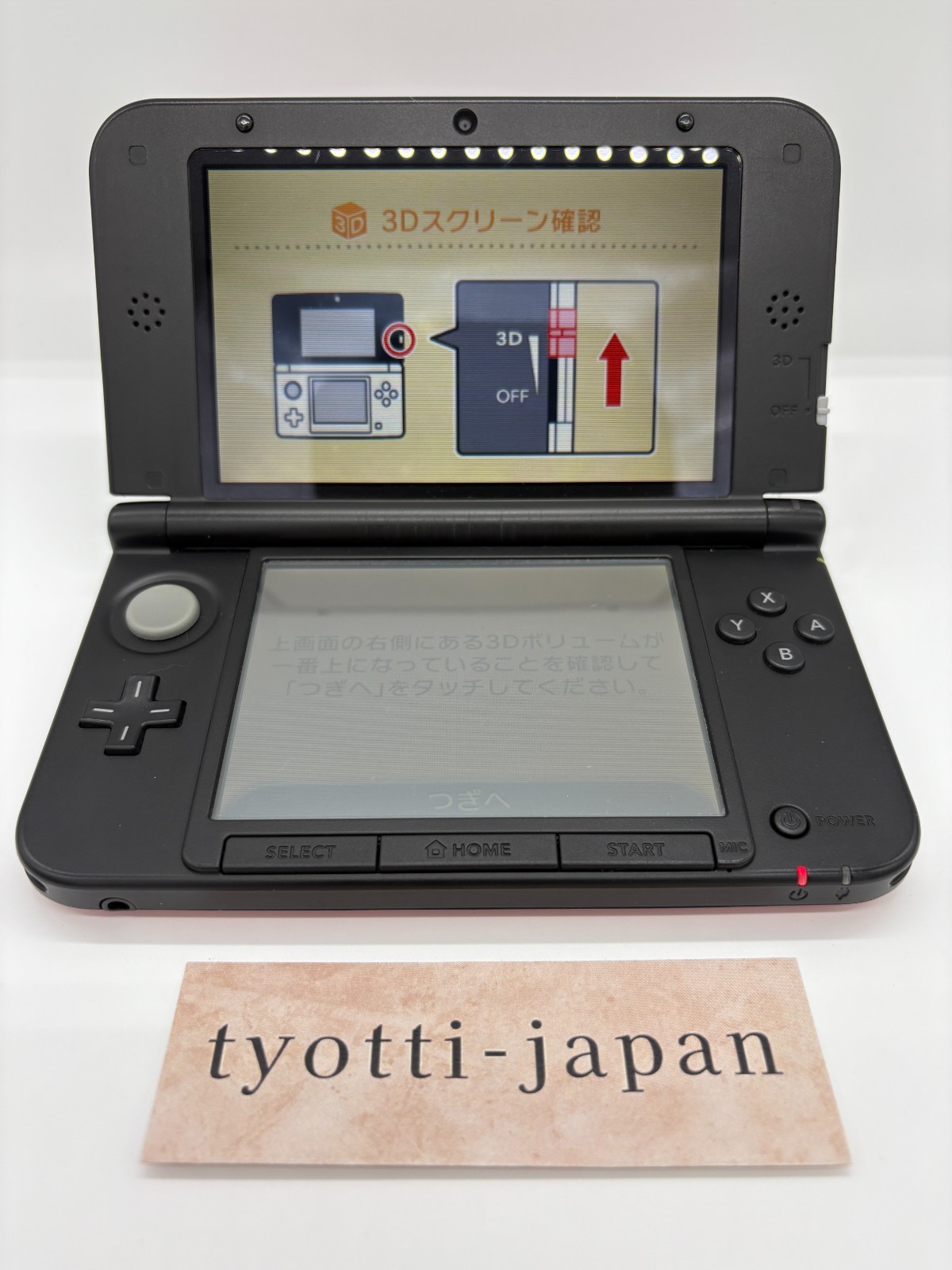 3DS LL Luffy Red Console W/Stylus One Piece Unlimited World R, works good
