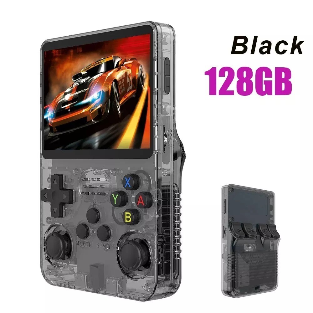 r36s retro handheld video game console 128gb console 20000 + games