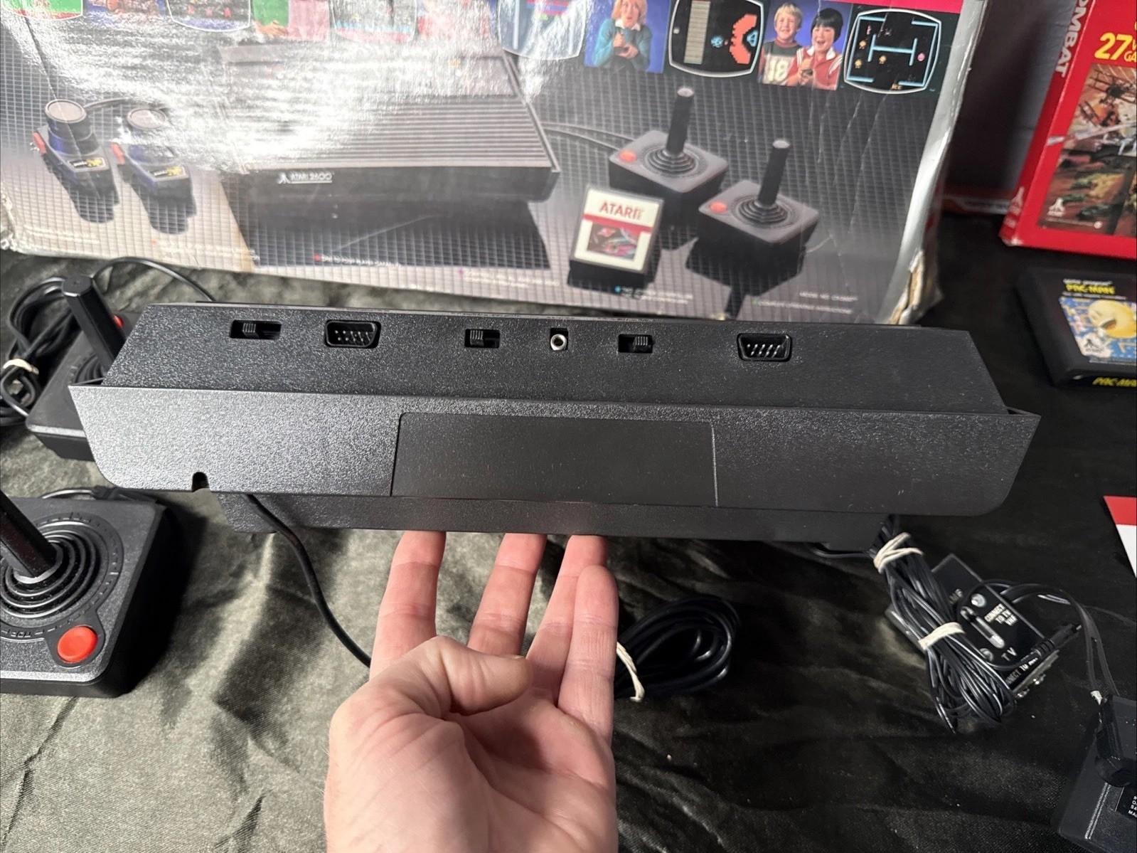 Atari 2600 Darth Vader Console Boxed + Controllers Cables 2 Games – Great – Read