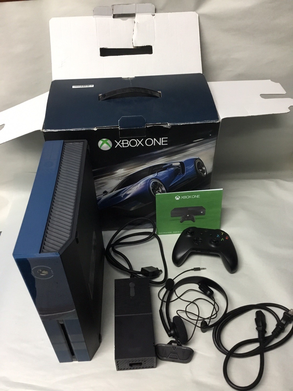 Forza Motorsport 6 Edition Xbox One Blue Console 1TB BUNDLE * READ* TESTED