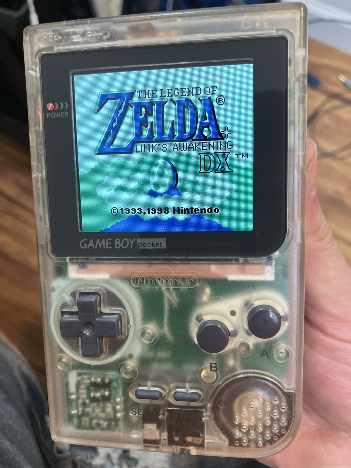 Nintendo Gameboy Pocket with Crystal Shell – IPS Screen – Premium Quality Build