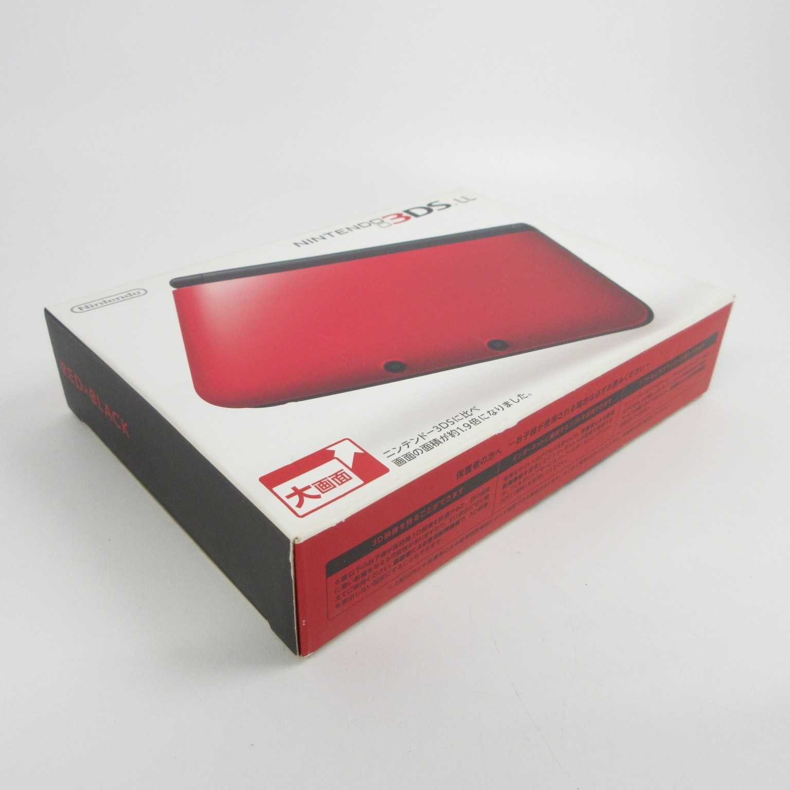 【Excellent】Nintendo 3DS LL XL Red x Black Console Japanese Edition #Arr0511/03