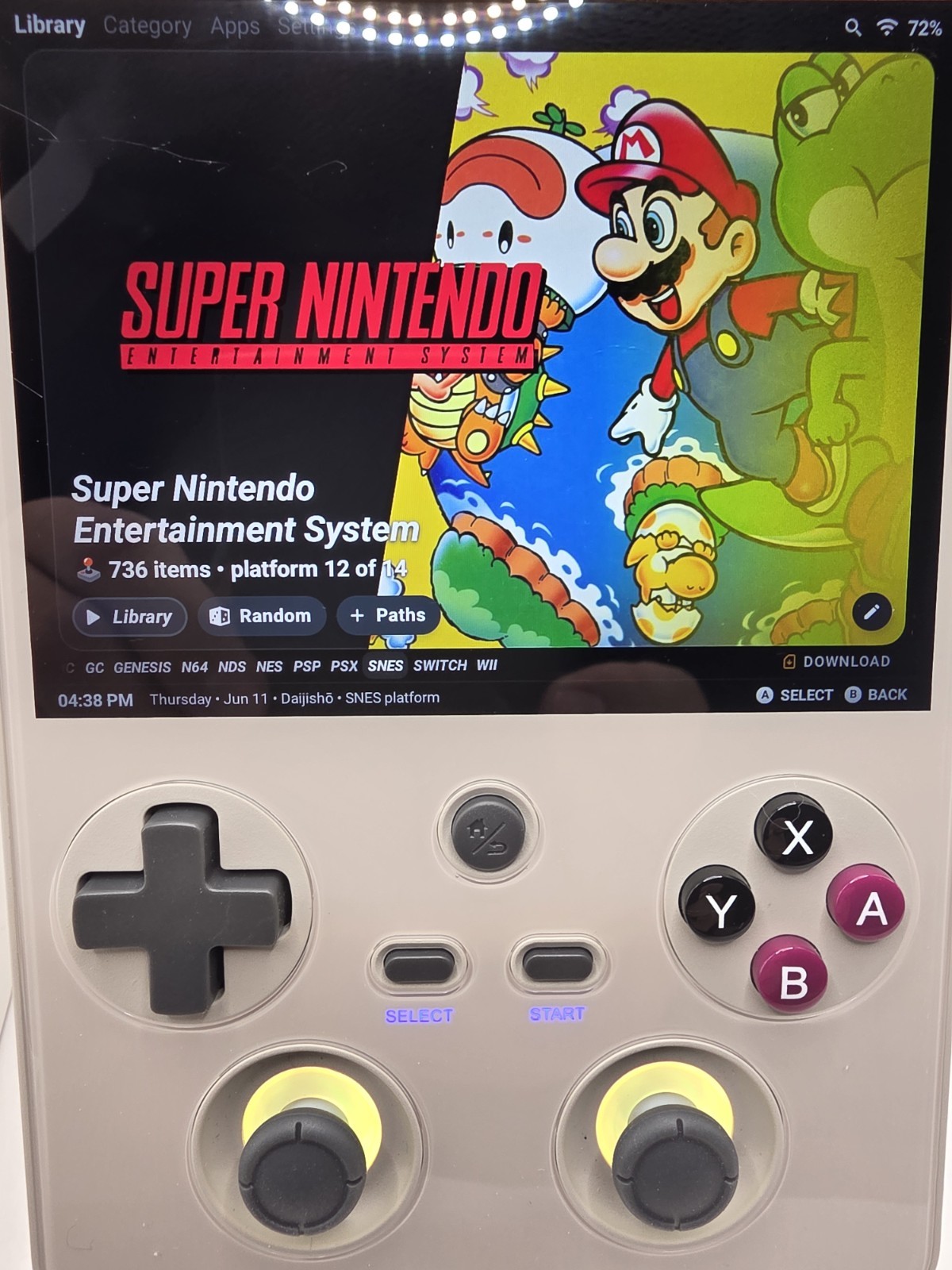 ANBERNIC RG477V 12GB/256GB Retro Gray Loaded Gamma Os 3k Games Ready To Play