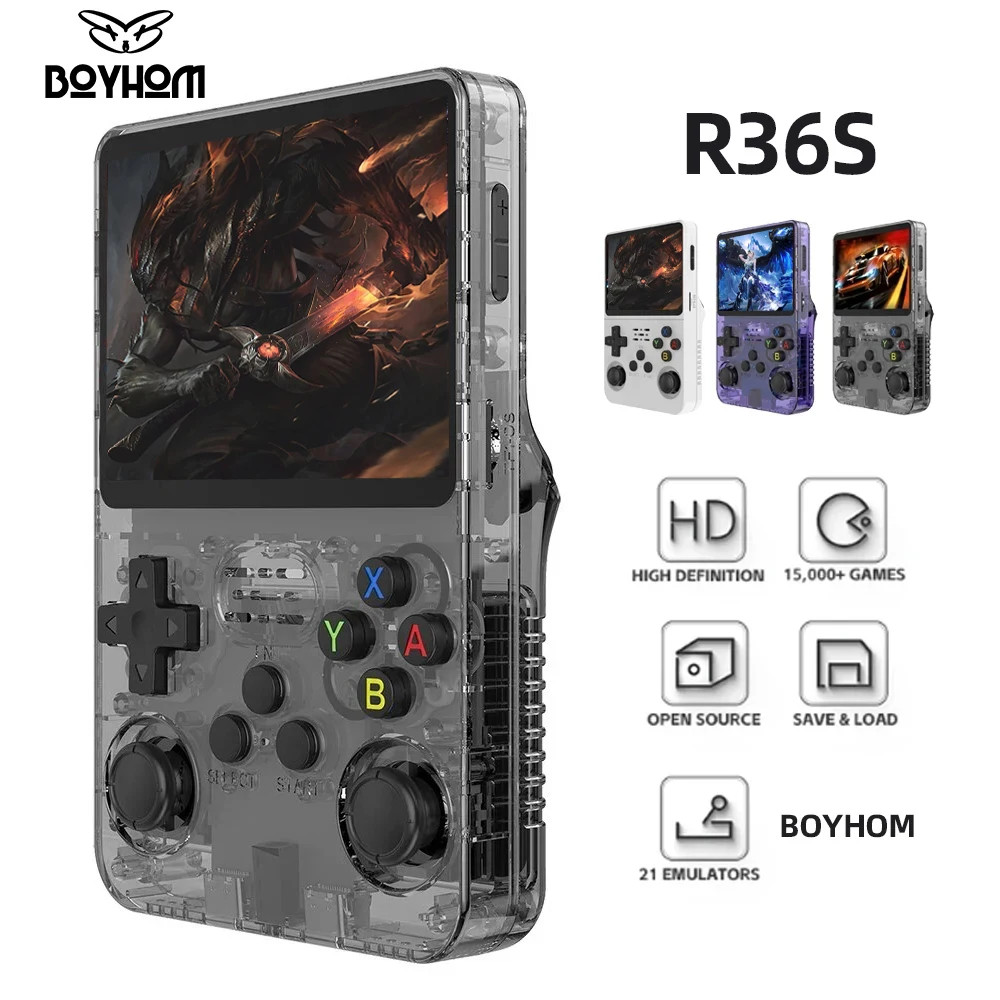 Retro Handheld Video Game Console Linux System 3.5 Inch IPS Screen R35S Pro