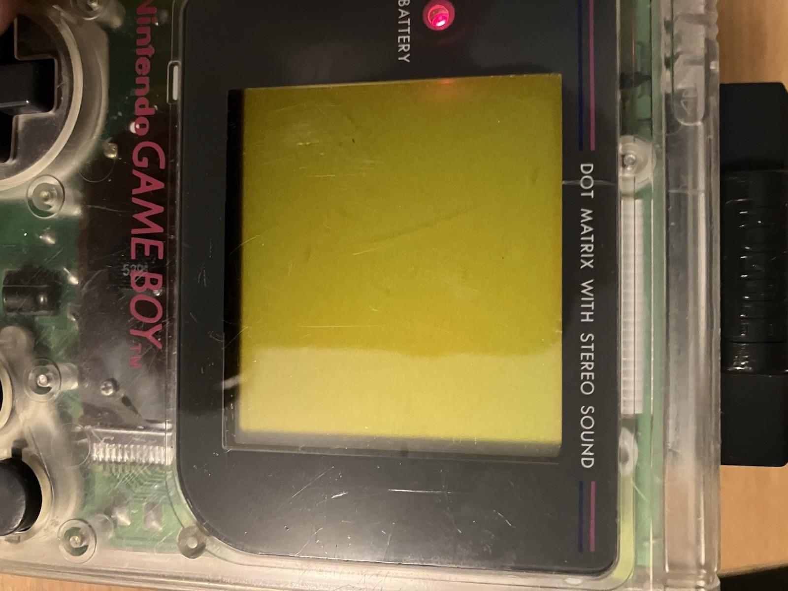 Nintendo Game Boy Original CLEAR Play it Loud DMG-01 – Fully Functional