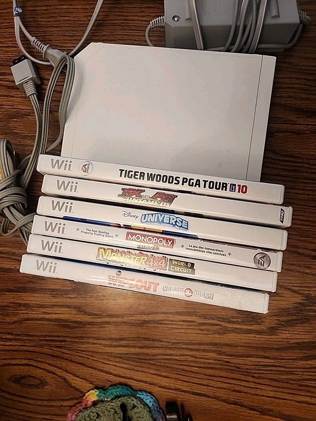Nintendo Wii Console Bundle RVL-001 System Controller Nunchuck – Tested