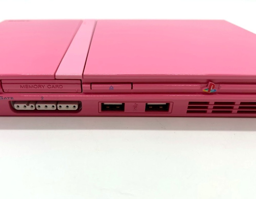 SONY Playstation2 PS2 Slim Console SCPH-77000 PK Controller Game NTSC-J #510