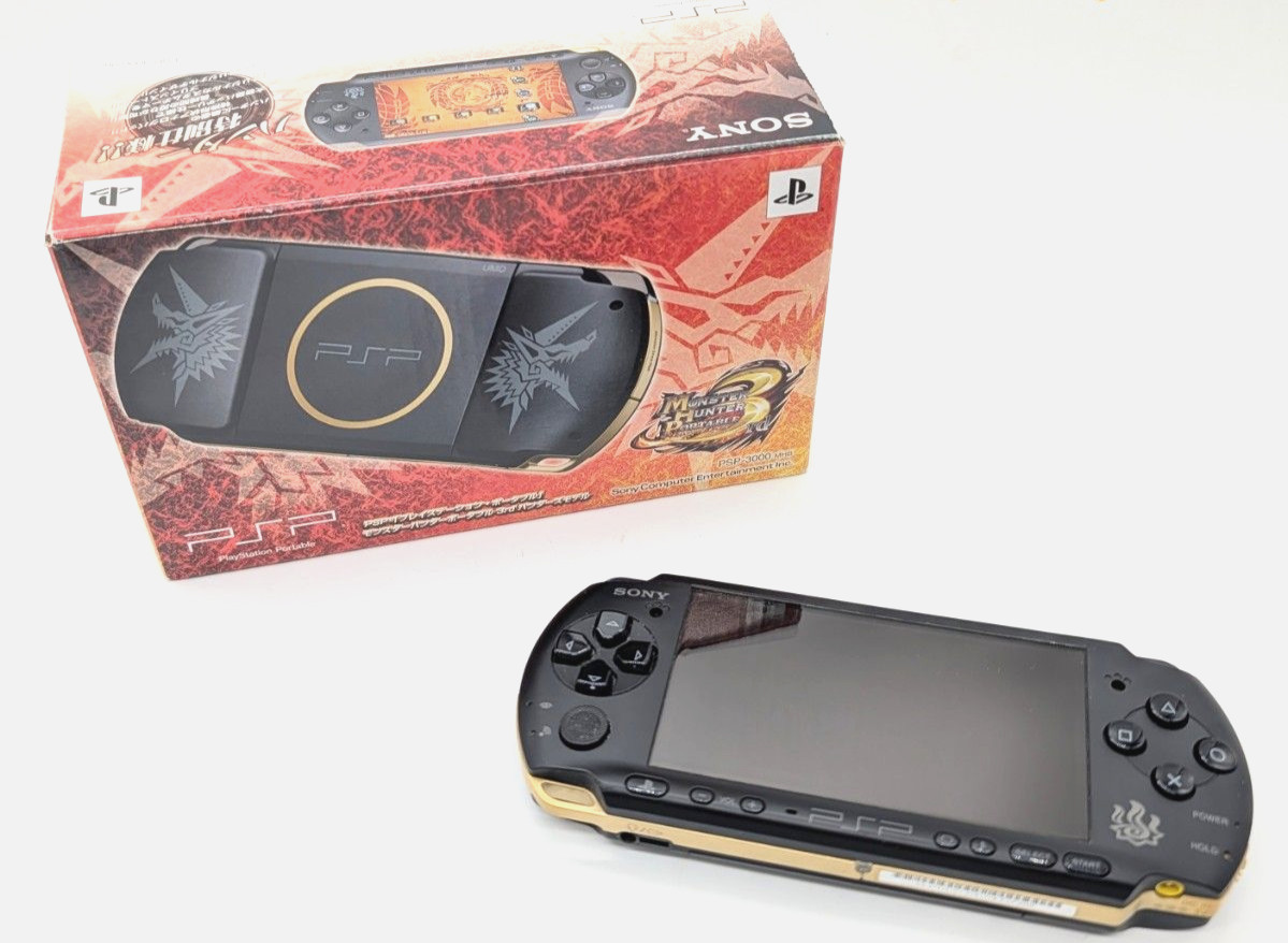 SONY PSP-3000 Monster Hunter Portable 3rd Hunter’s model Tested w/ Box Rank:A