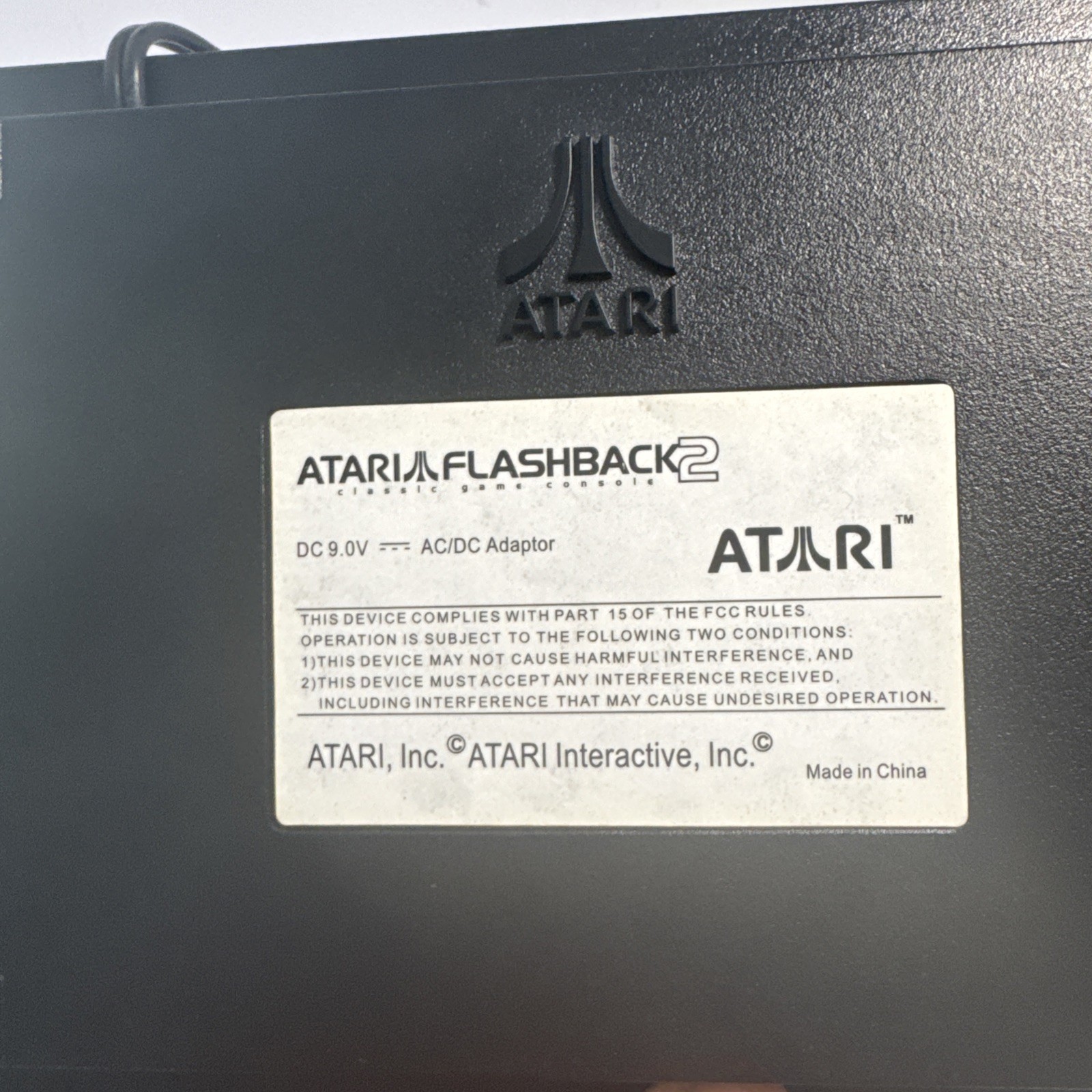 ATARI Flashback 2 Console with Controllers No Power Adapter Tested Works