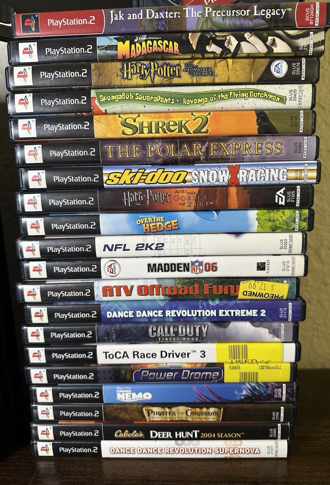 PlayStation 2 Console Bundle W/22 Games + Controller/Mem Card (Tested/READ DESC)