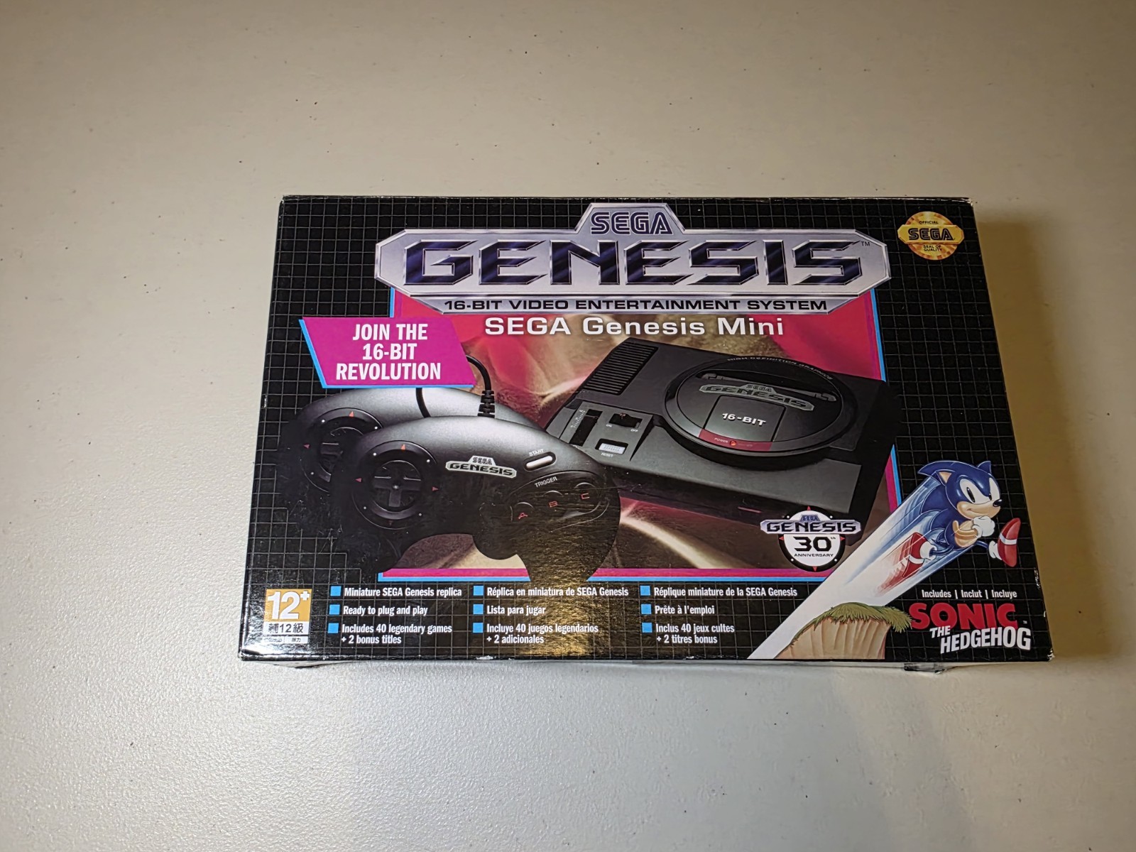 SEGA GENESIS Mini By SEGA Console 42 GAMES 30 Years Anniversary 2019 Edition