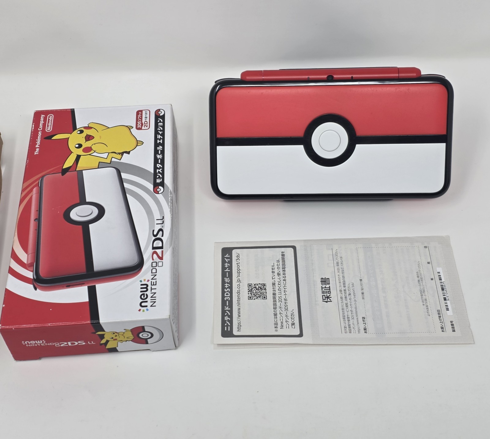 🎮 New Nintendo 2DS LL Poké Ball Edition (JP) | Matching Serial + Box Pokemon XL