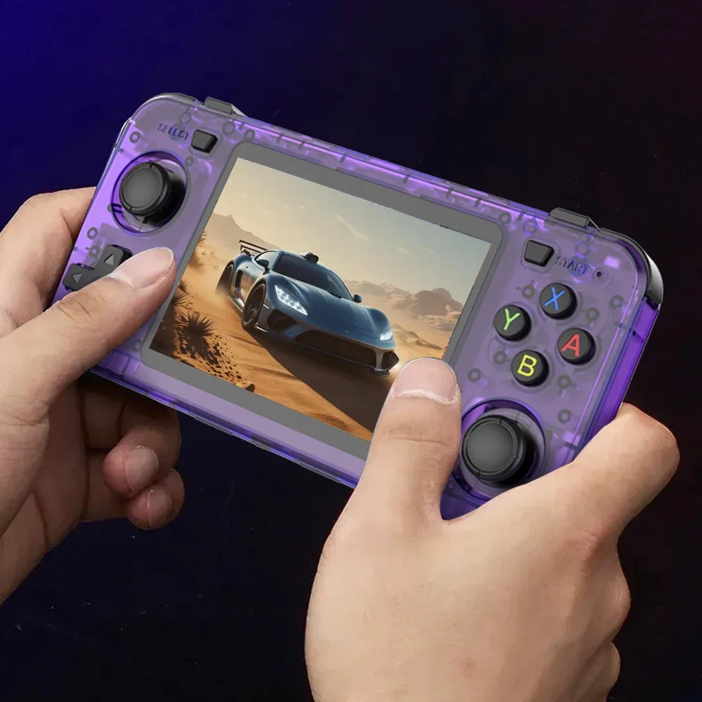 BOYHOM Green R36H Retro Video Game Console 3.5‘’ IPS Screen RK3326 3000 mAh Open