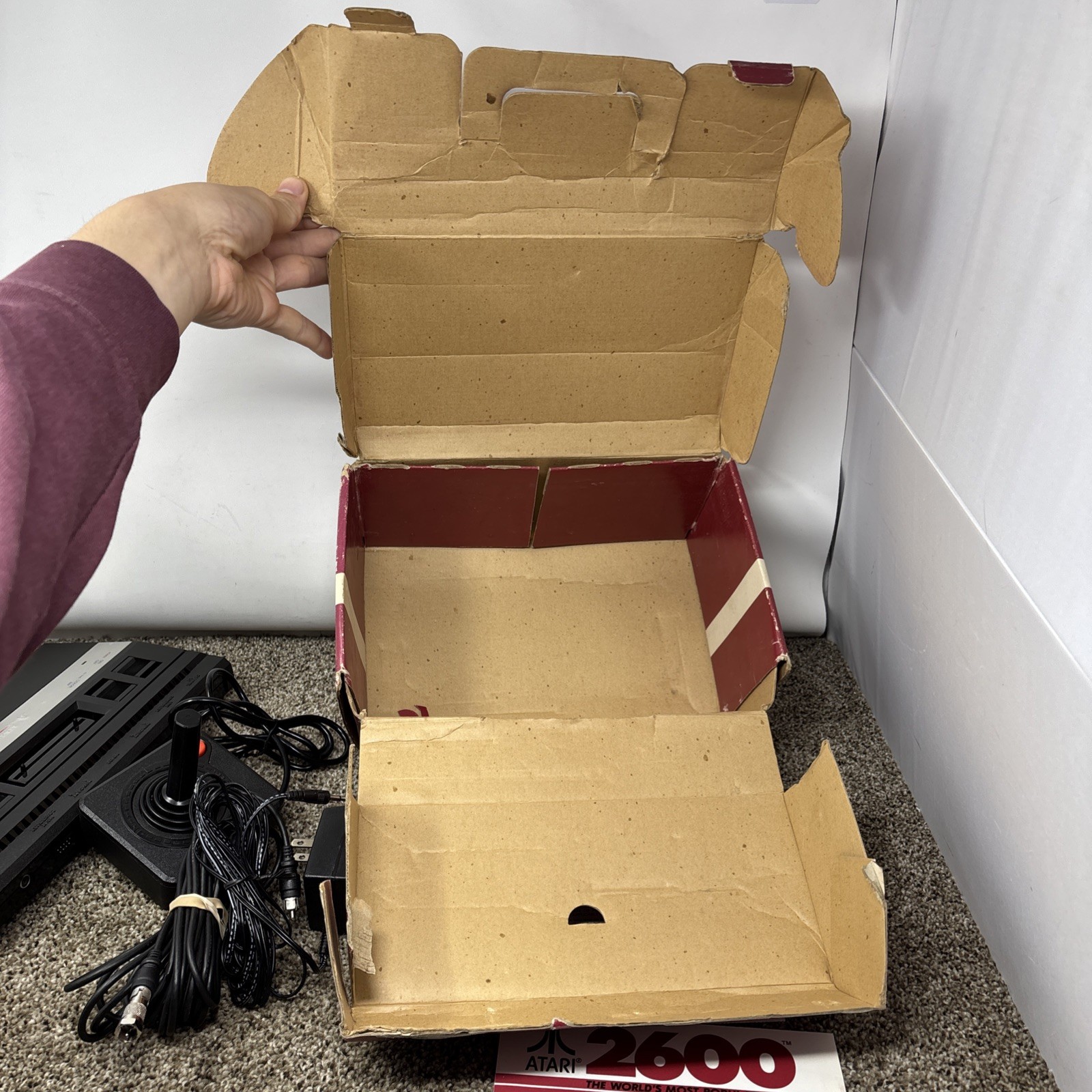 Atari 2600 Junior Game System Console tested boxed complete by Atari CIB NTSC