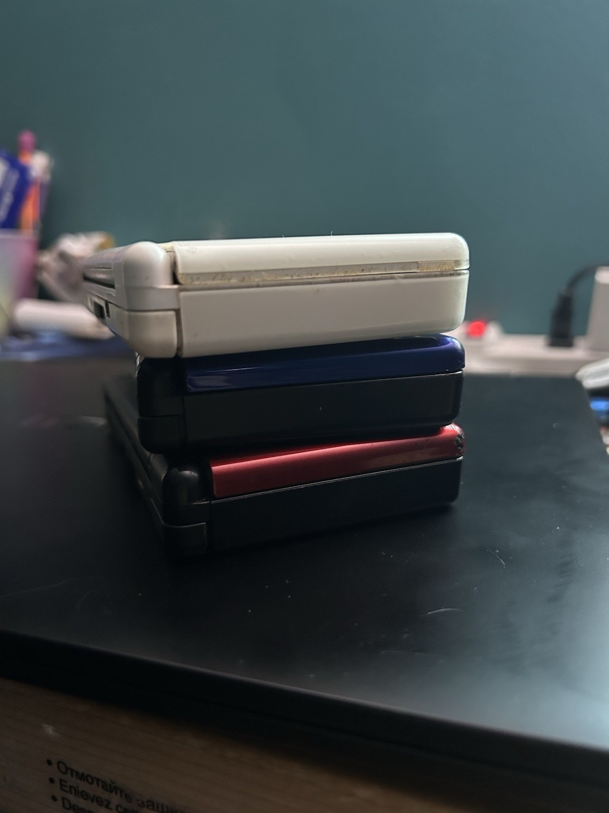 3 Nintendo DS Lite Handheld Console USG-001 Red Blue White READ DESC
