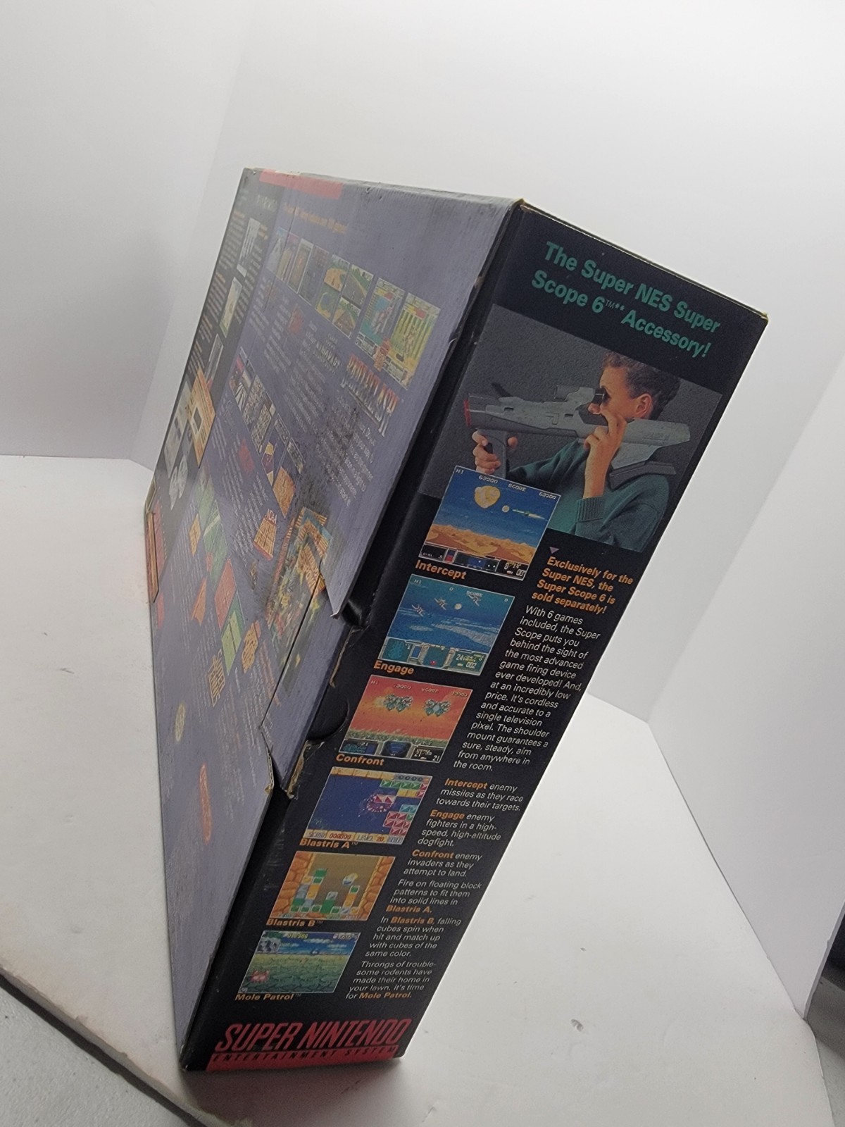 Nintendo Super NES Super Set Console Super Mario World/Mario All Stars in Box
