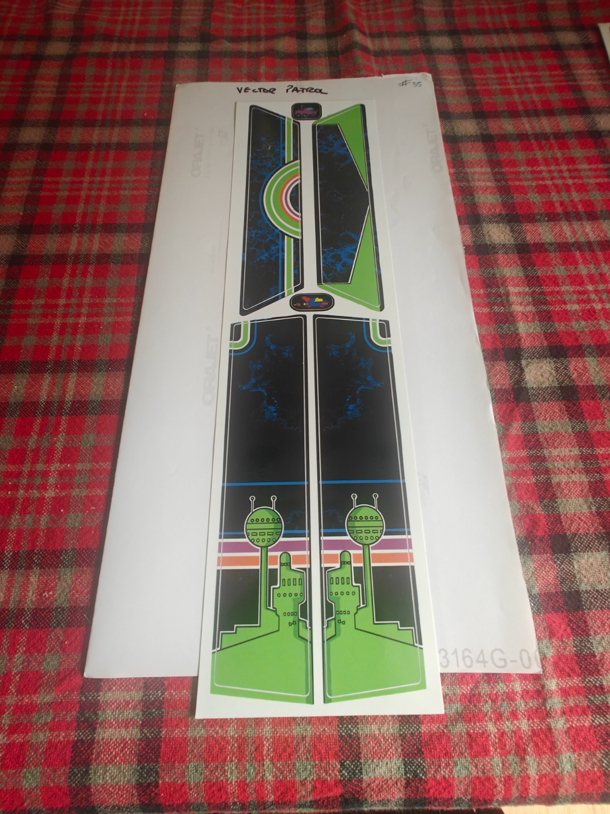 Vectrex Console VectrexWraps VectorPatrol, 1st Edition 35/35 Limited Rare 2014