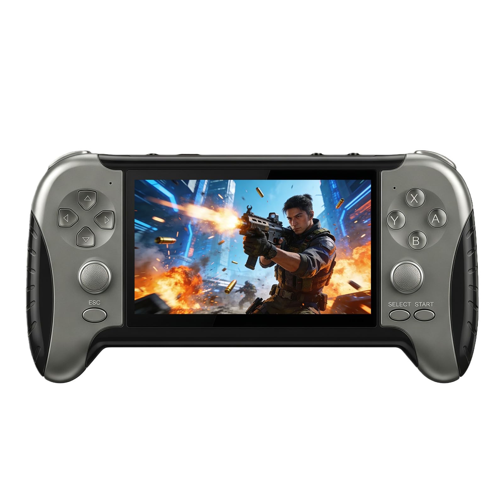 YHFITN 4.3-Inch HD Screen Portable Retro Game Console with Built-in Classic G…